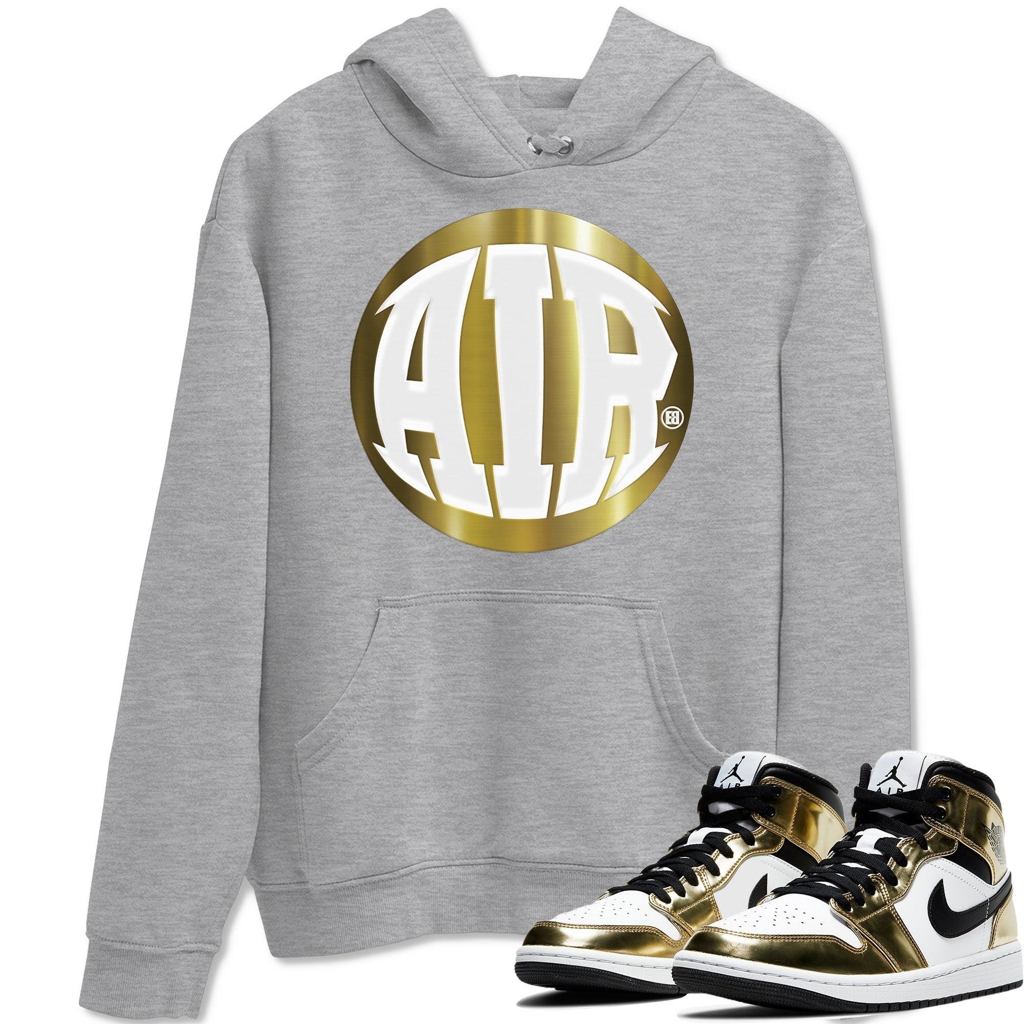 AIR Unisex Tops - Air Jordan 1 Metallic Gold