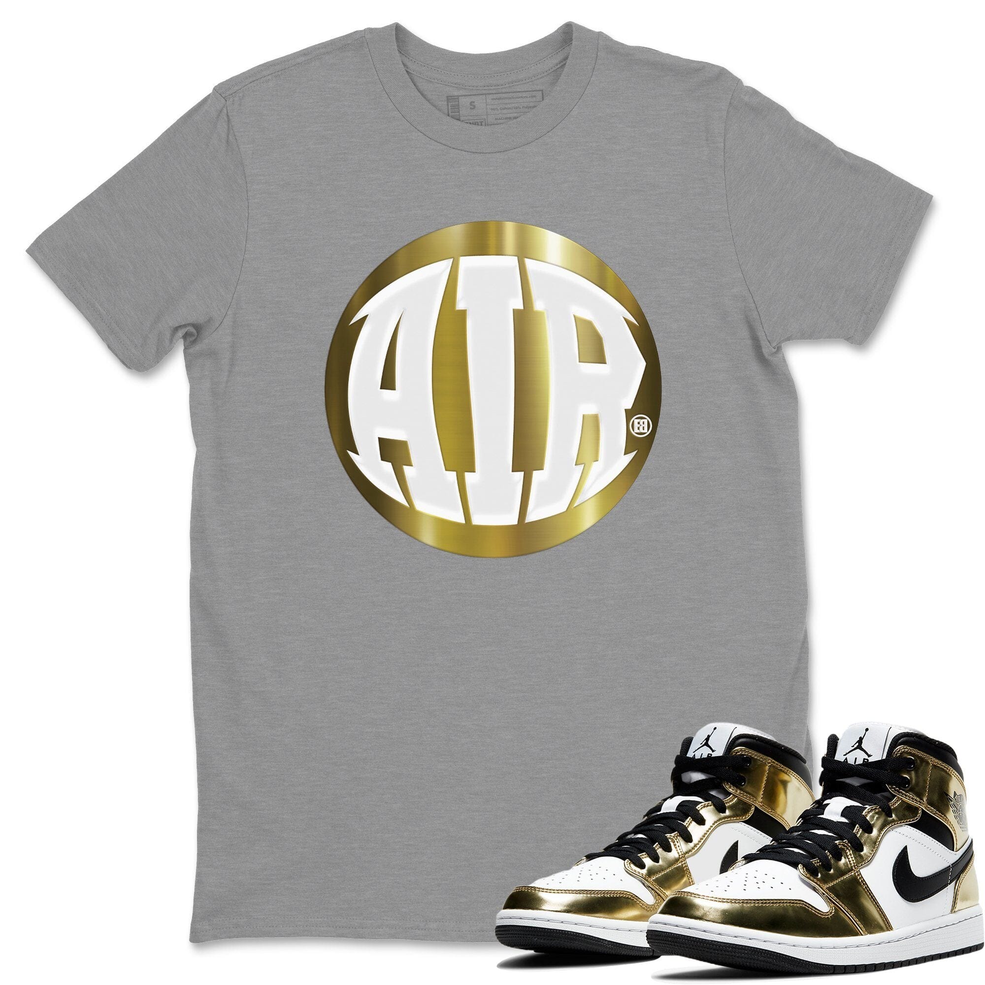 AIR Unisex Tops - Air Jordan 1 Metallic Gold
