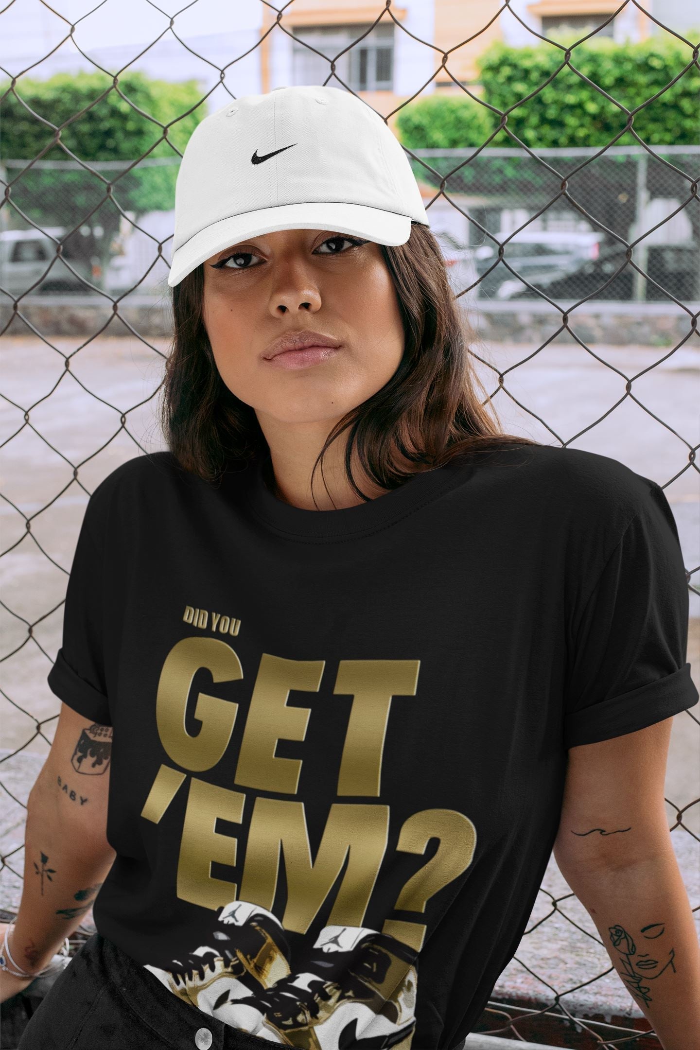 Did You Get 'Em Unisex Tops - Air Jordan 1 Metallic Gold