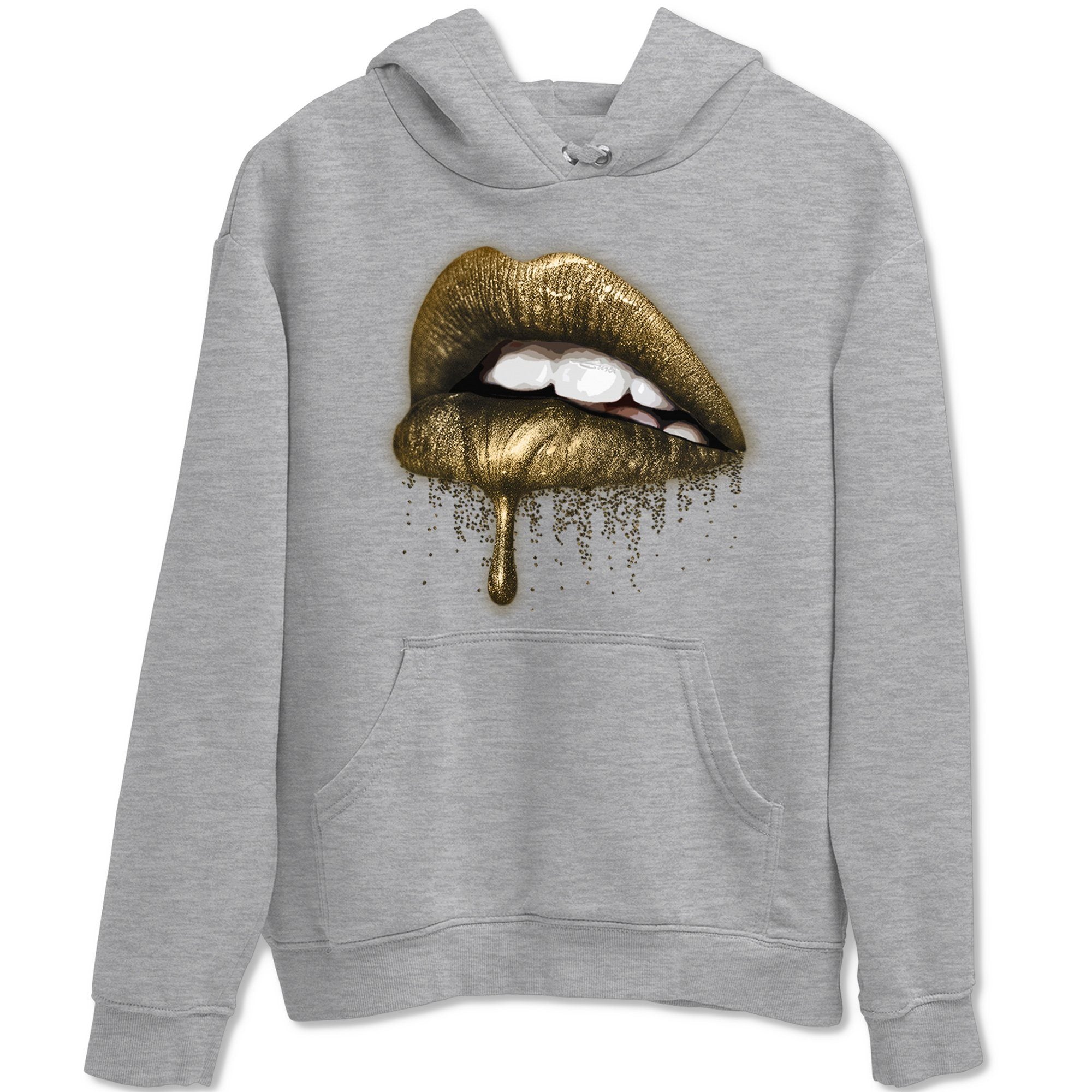 Dripping Lips Unisex Tops - Air Jordan 1 Metallic Gold