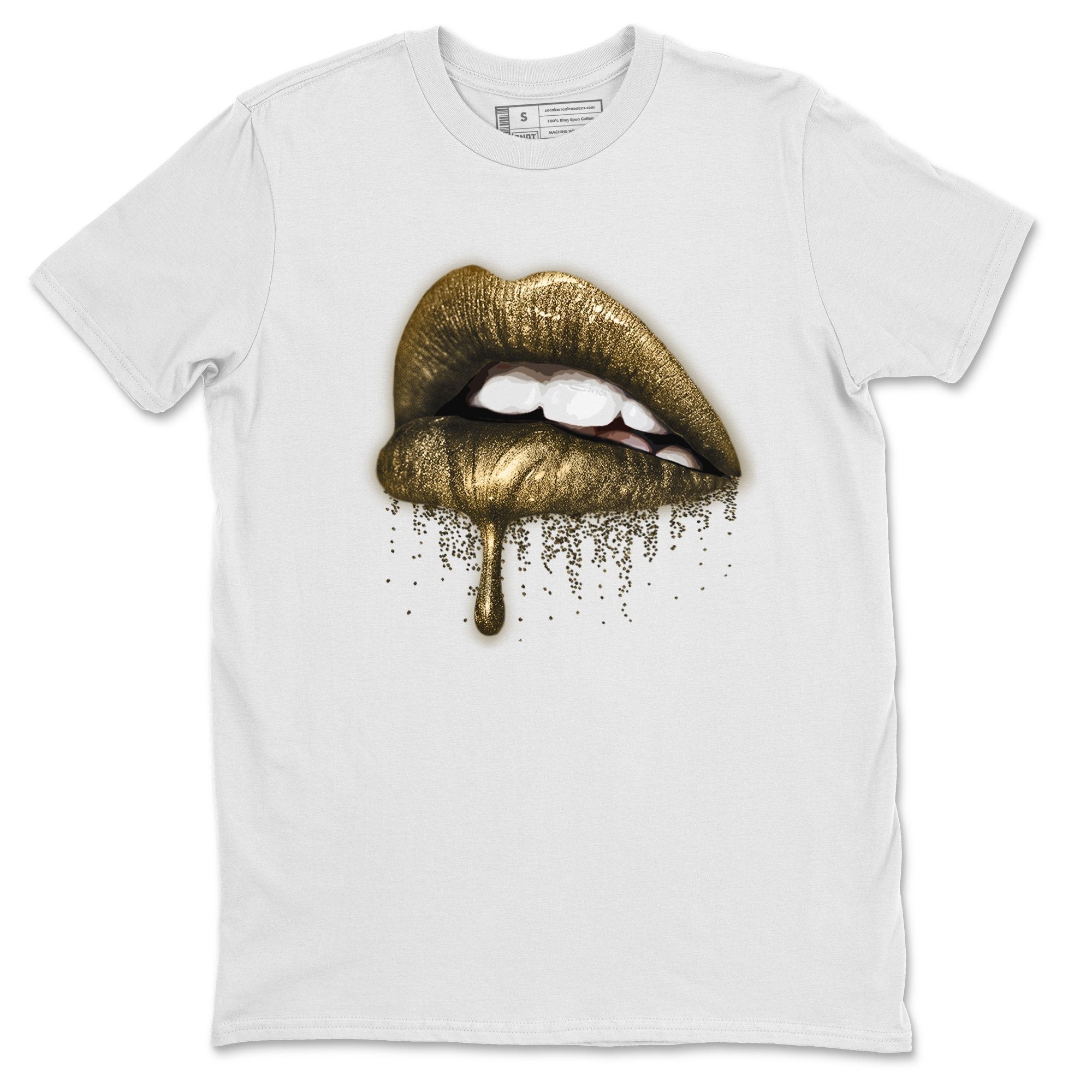 Dripping Lips Unisex Tops - Air Jordan 1 Metallic Gold
