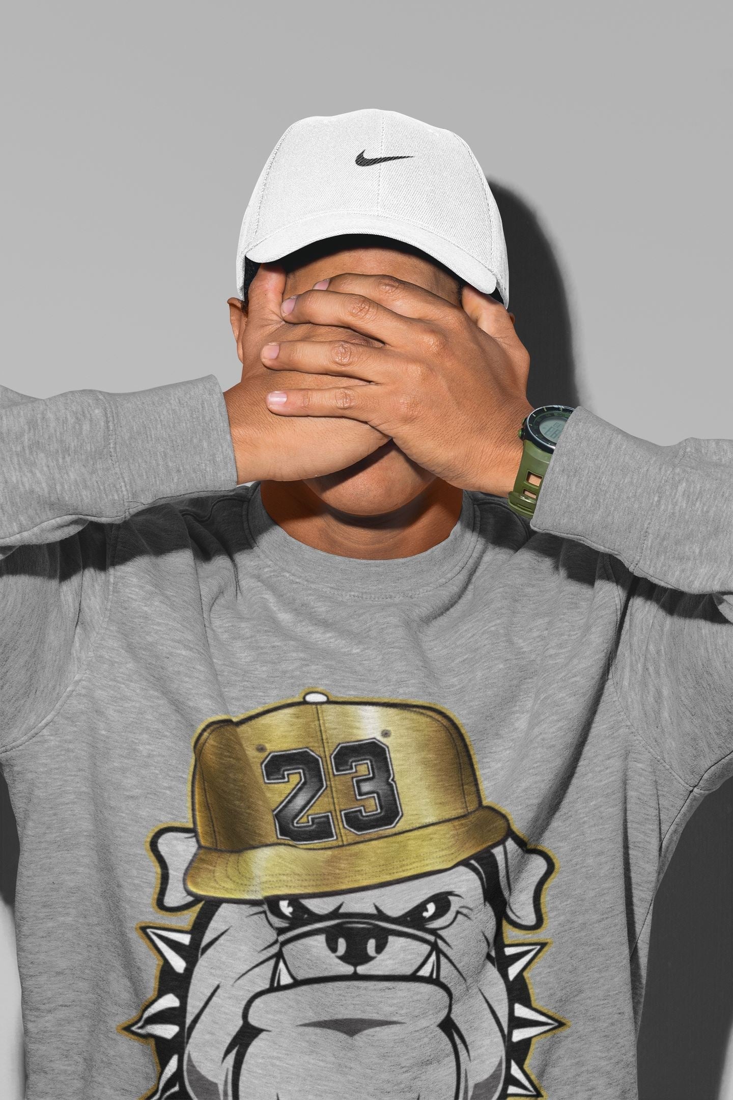 English Bulldog Unisex Tops - Air Jordan 1 Metallic Gold