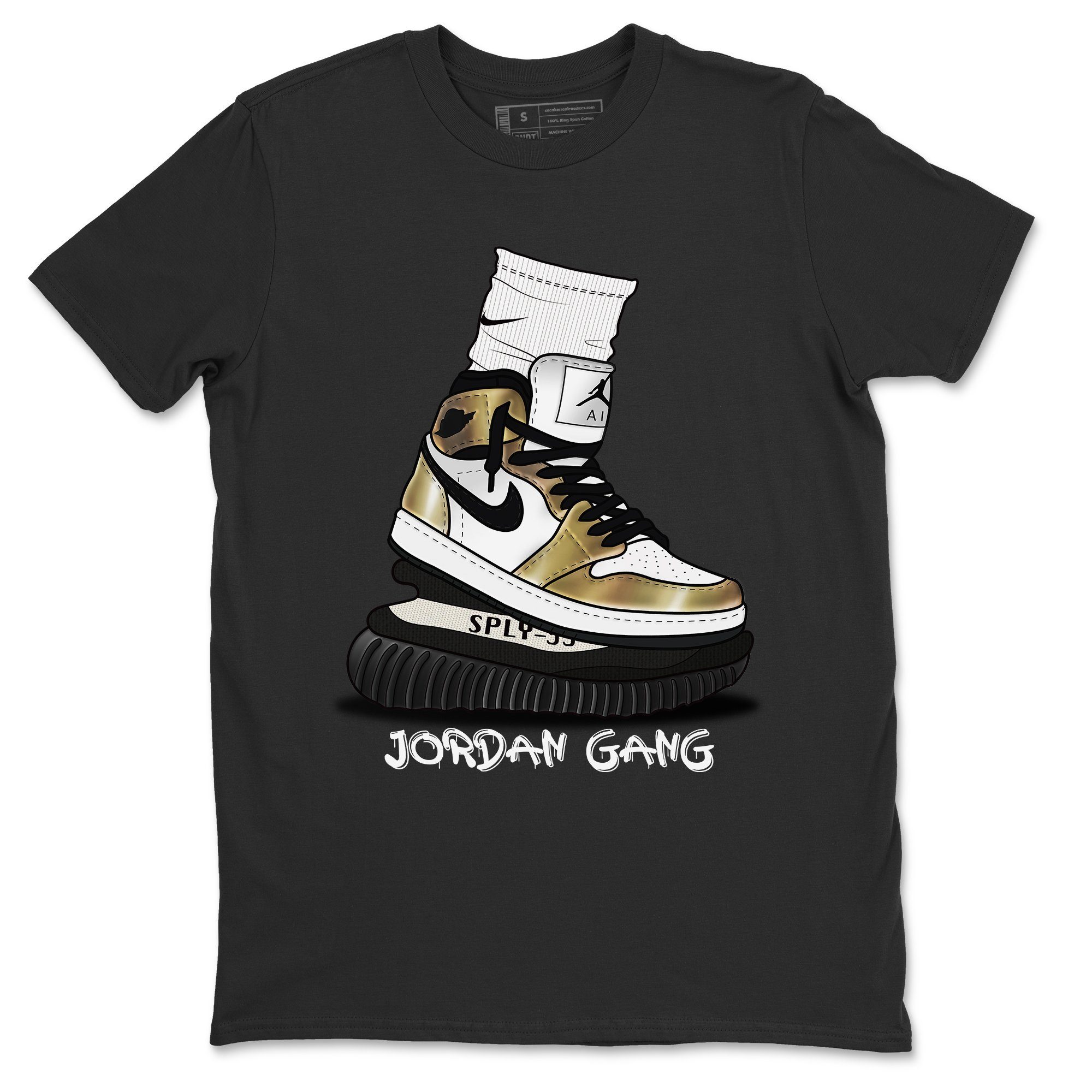 Air Jordan Gang Unisex Tops - Air Jordan 1 Metallic Gold