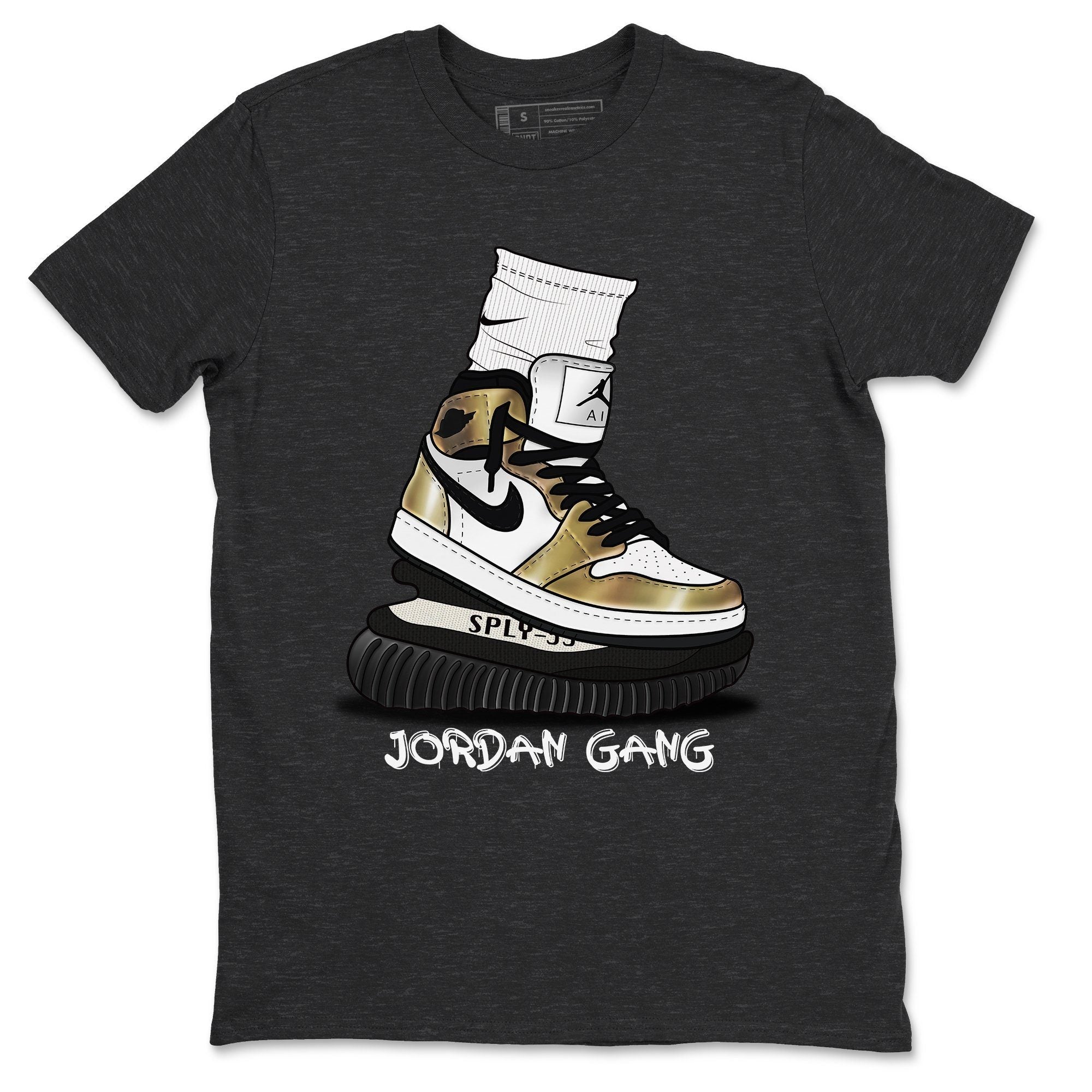 Air Jordan Gang Unisex Tops - Air Jordan 1 Metallic Gold