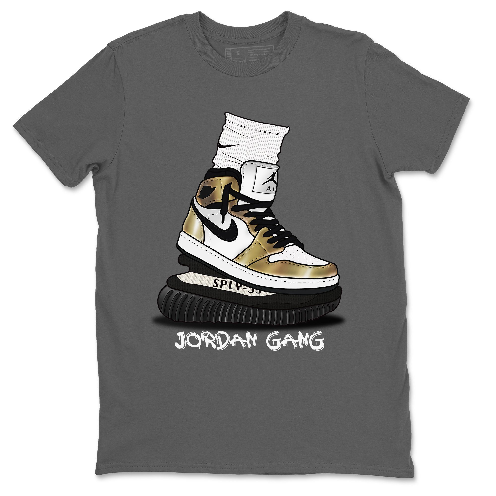 Air Jordan Gang Unisex Tops - Air Jordan 1 Metallic Gold