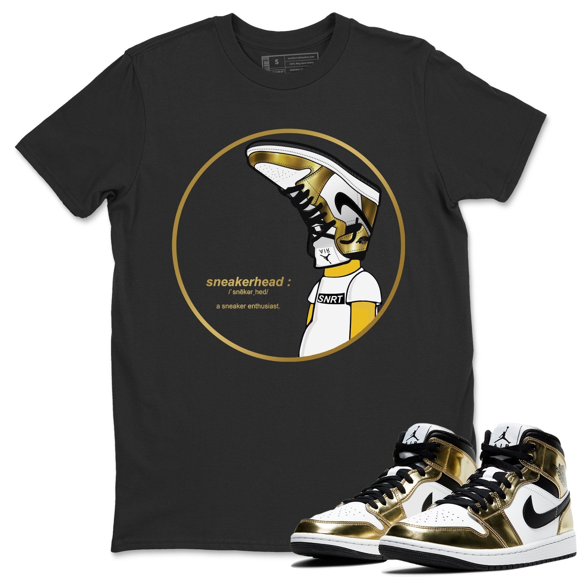 snkmatch Unisex Tops - Air Jordan 1 Metallic Gold