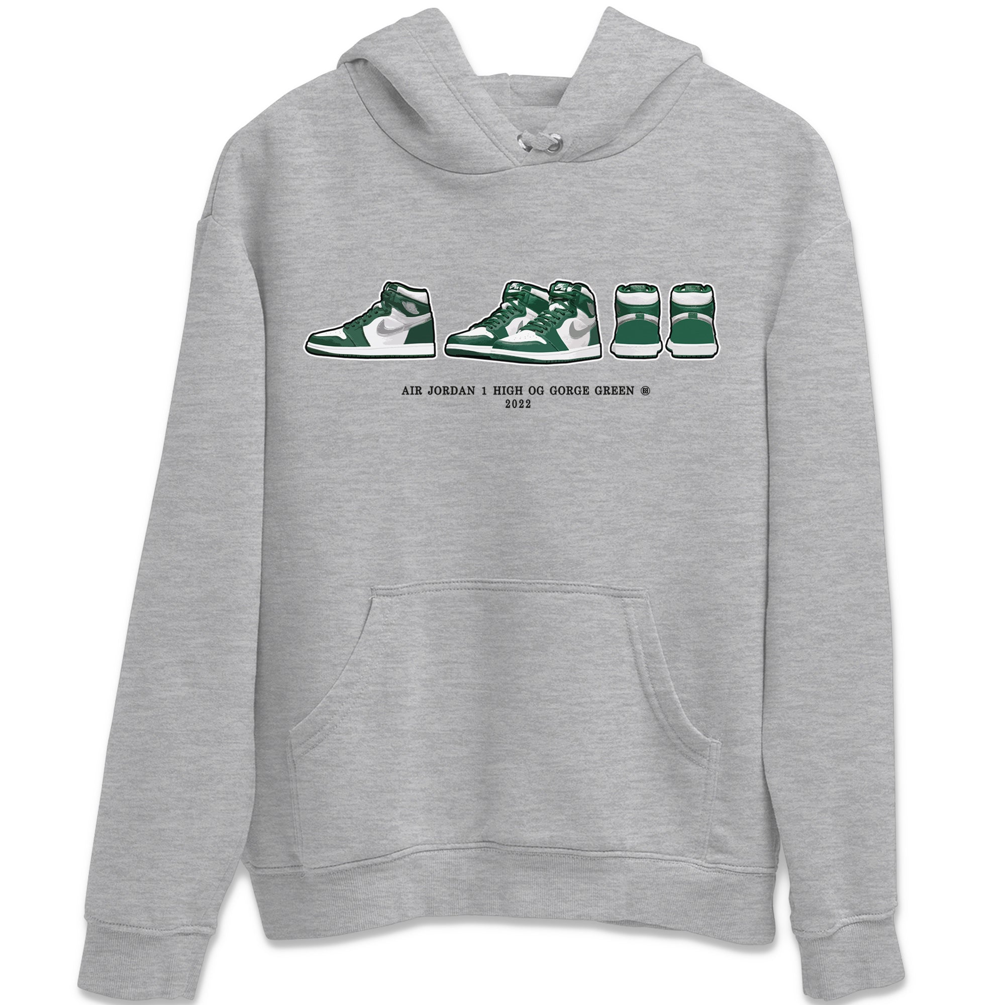 snkmatch Prelude Unisex Tops - Air Jordan 1 Gorge Green