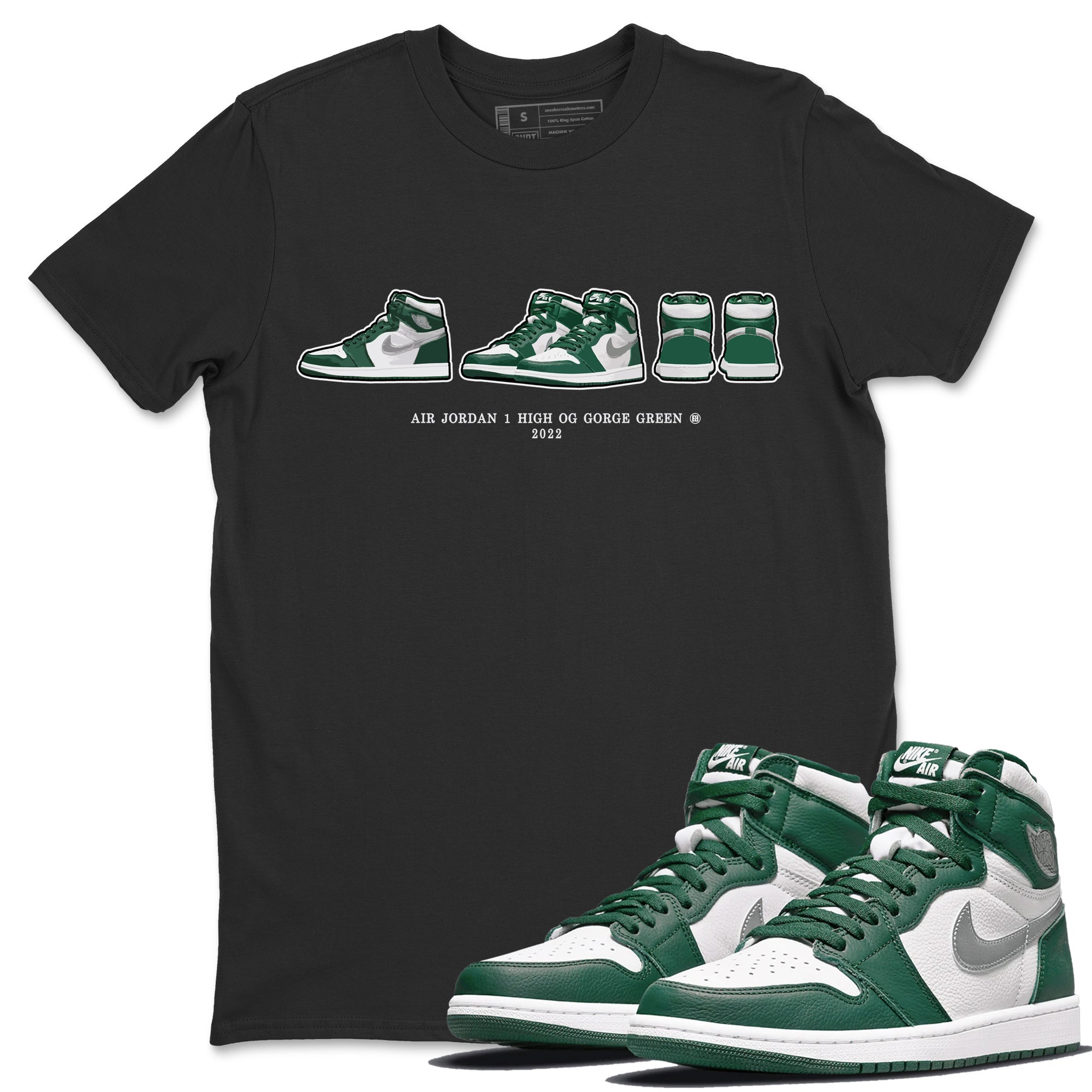 snkmatch Prelude Unisex Tops - Air Jordan 1 Gorge Green