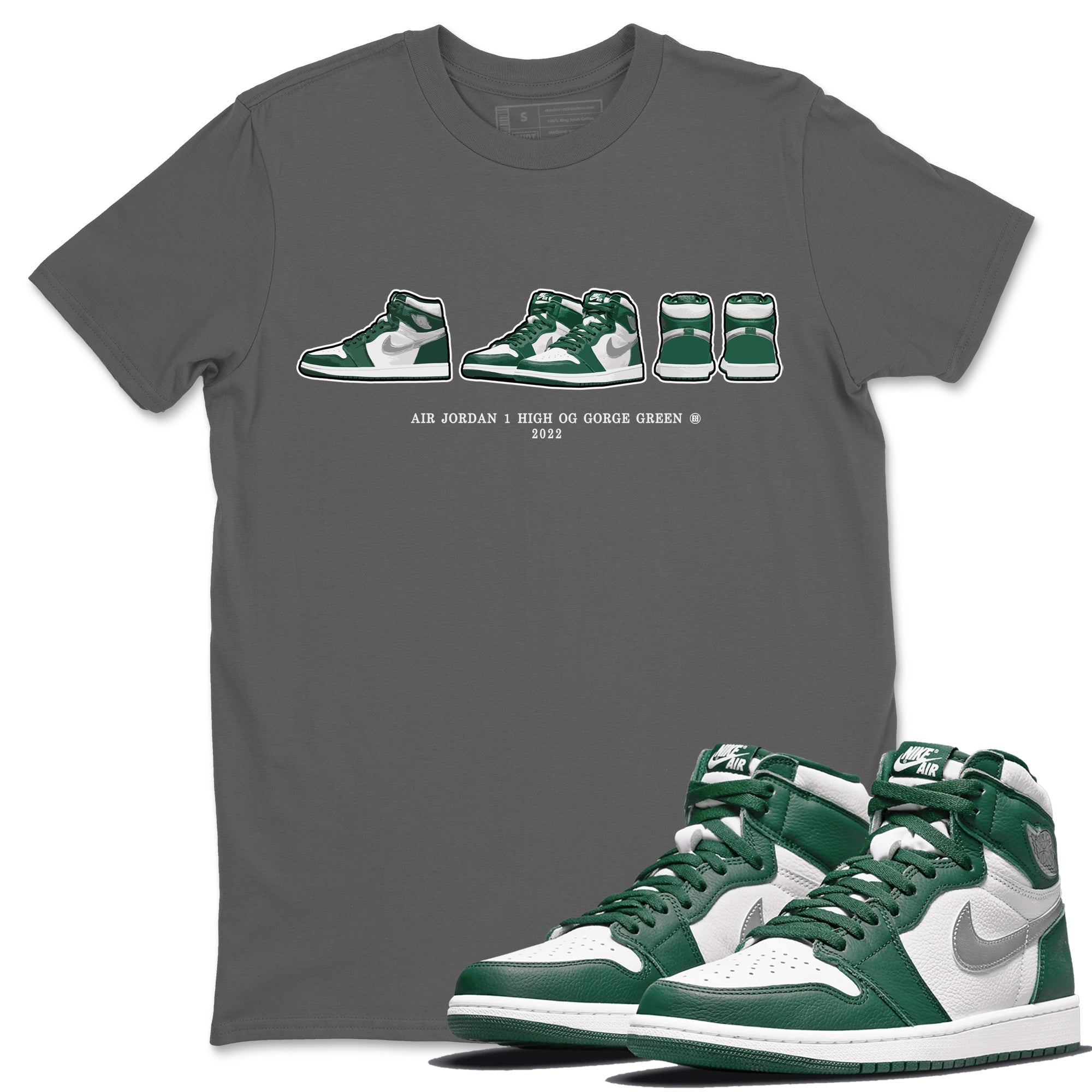 snkmatch Prelude Unisex Tops - Air Jordan 1 Gorge Green
