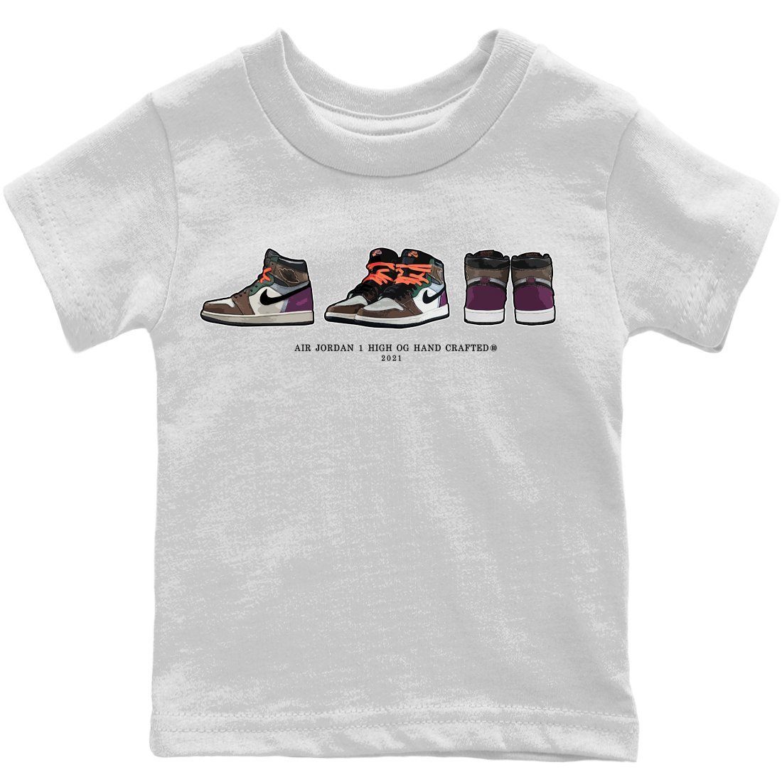 snkmatch Prelude Kids Tops - Air Jordan 1 Hand Crafted