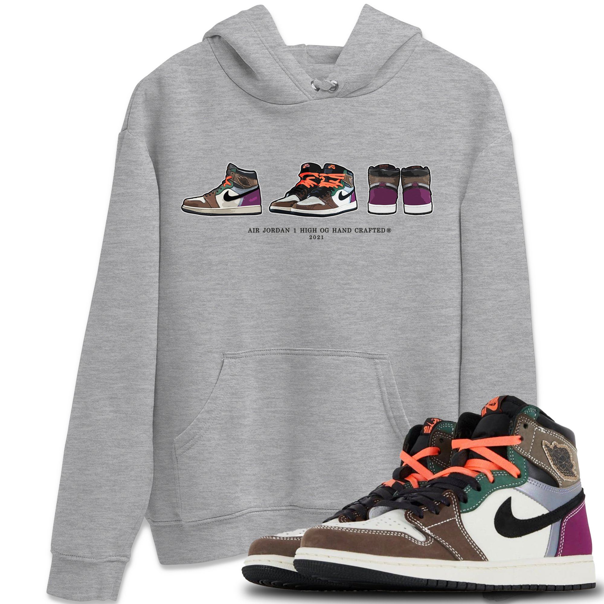 snkmatch Prelude Unisex Tops - Air Jordan 1 Hand Crafted