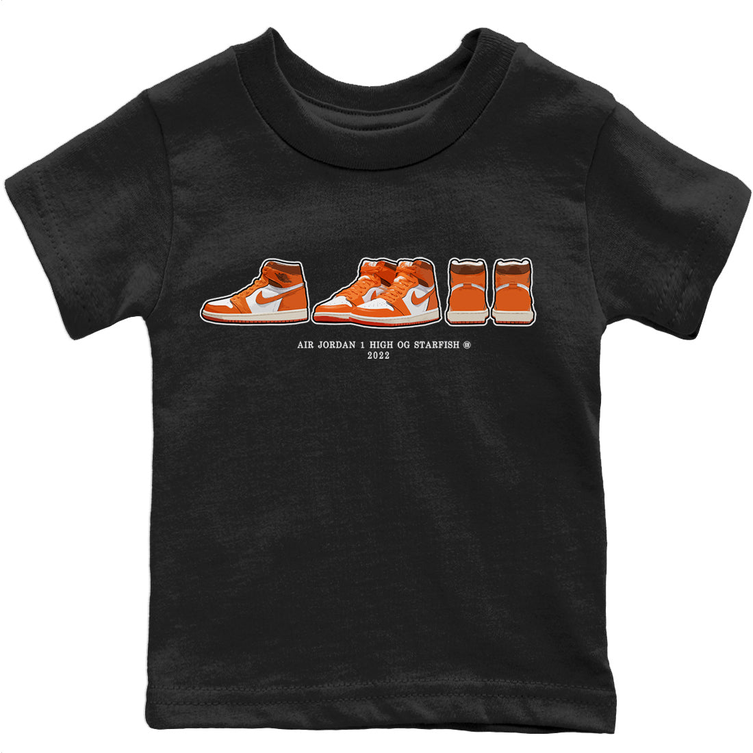 snkmatch Prelude Kids Tops - Air Jordan 1 Starfish