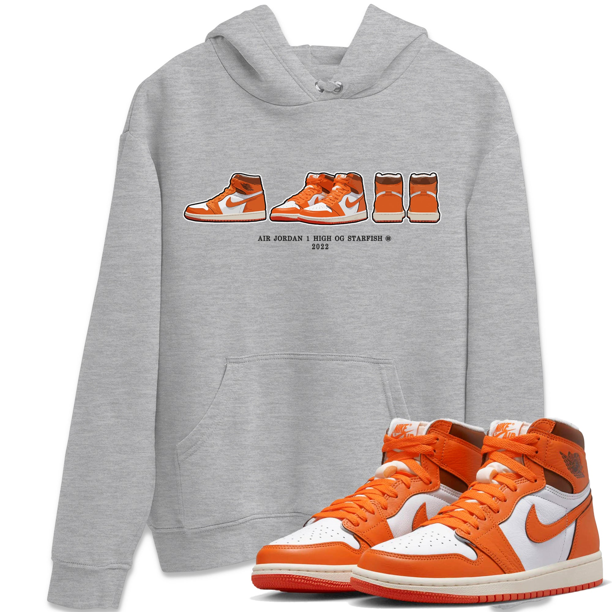 snkmatch Prelude Unisex Tops - Air Jordan 1 Starfish