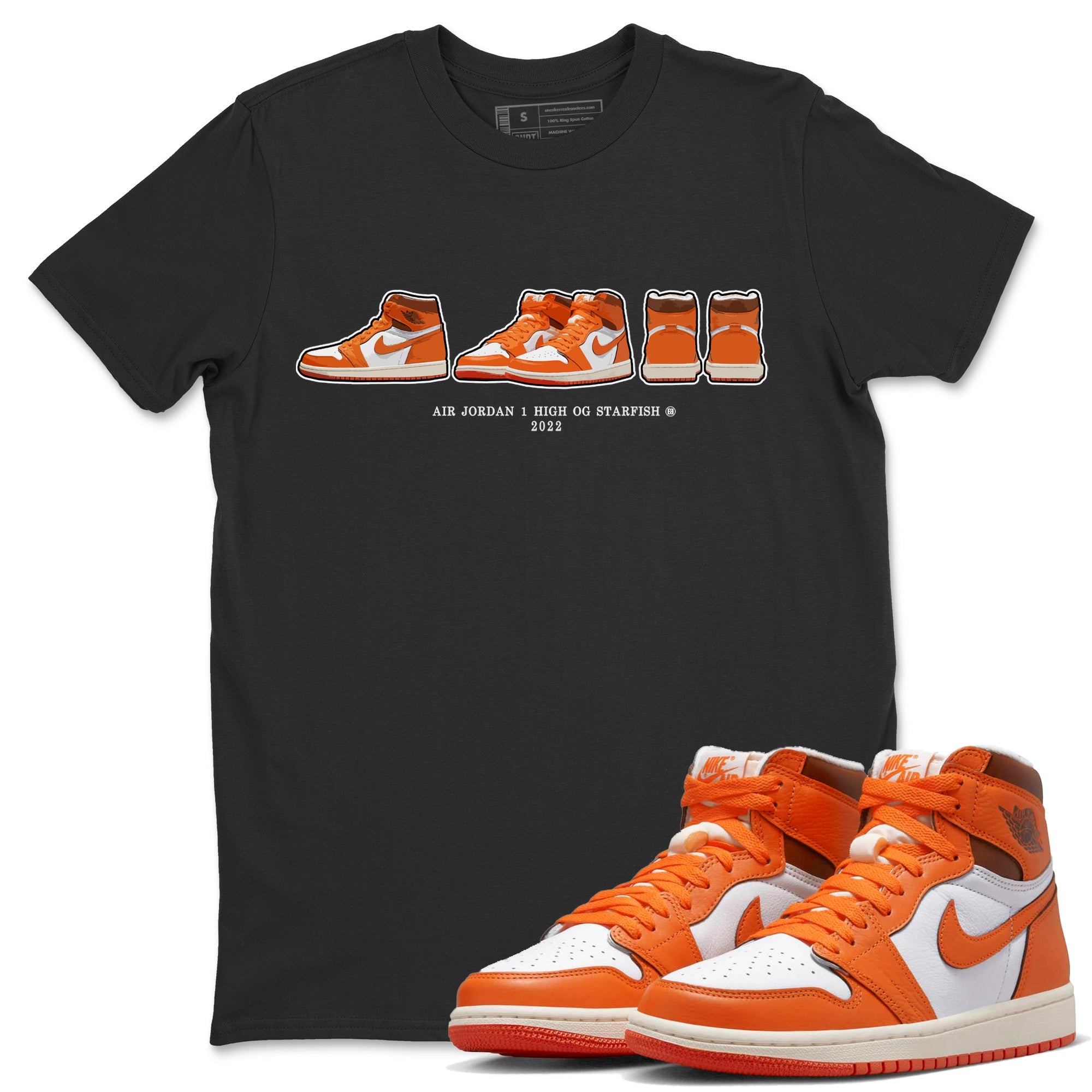 snkmatch Prelude Unisex Tops - Air Jordan 1 Starfish