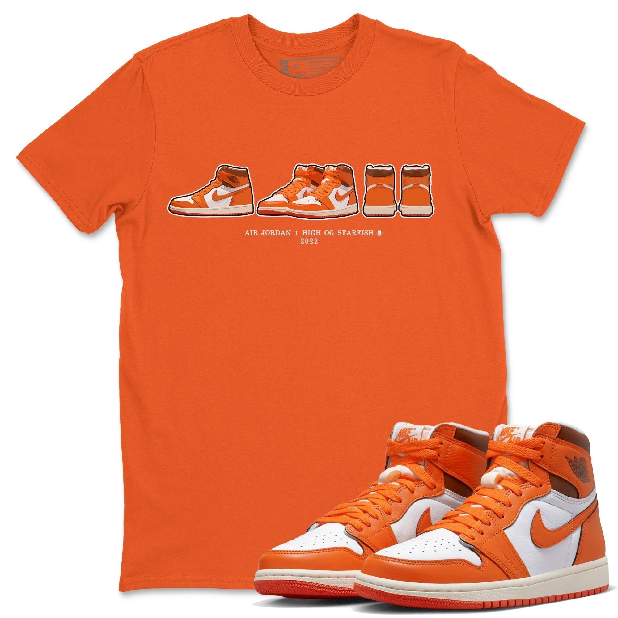 snkmatch Prelude Unisex Tops - Air Jordan 1 Starfish