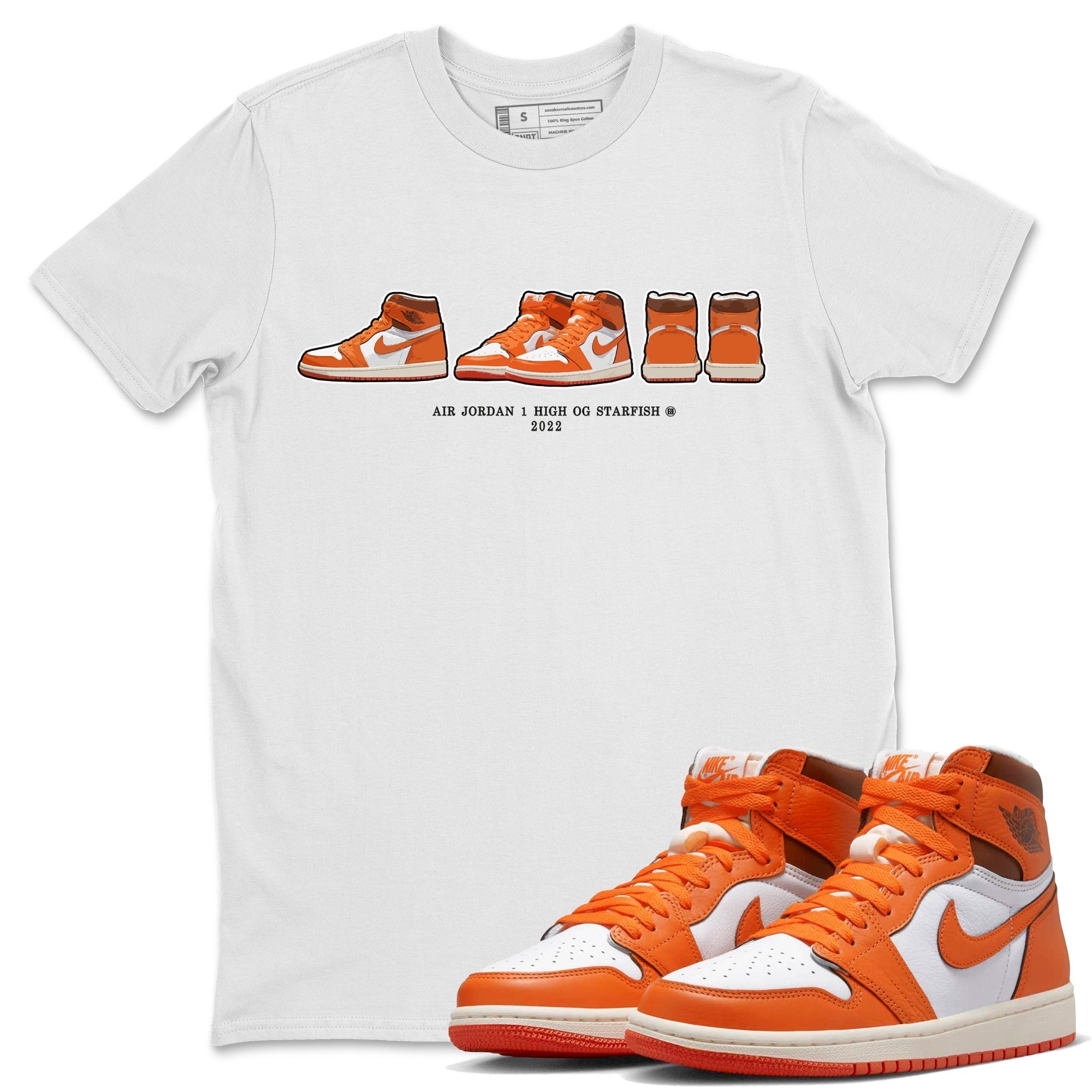 snkmatch Prelude Unisex Tops - Air Jordan 1 Starfish