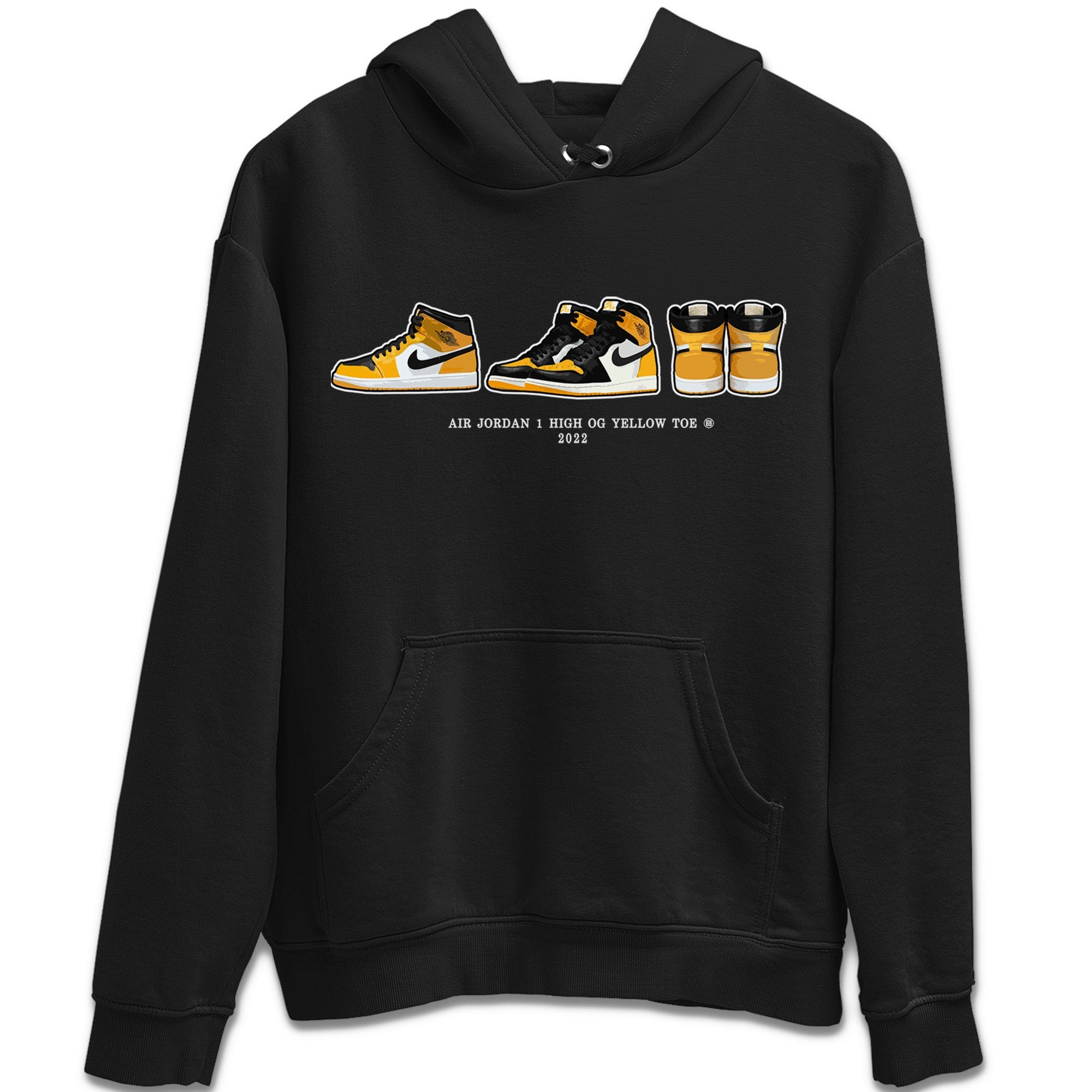 snkmatch Prelude Unisex Tops - Air Jordan 1 Yellow Toe