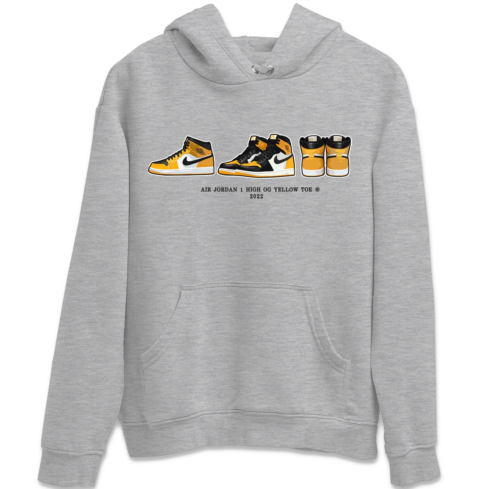 snkmatch Prelude Unisex Tops - Air Jordan 1 Yellow Toe
