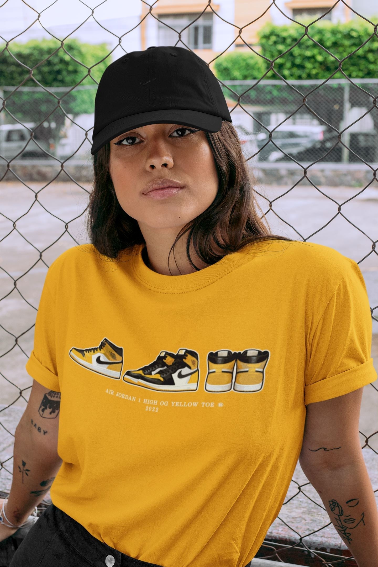 snkmatch Prelude Unisex Tops - Air Jordan 1 Yellow Toe