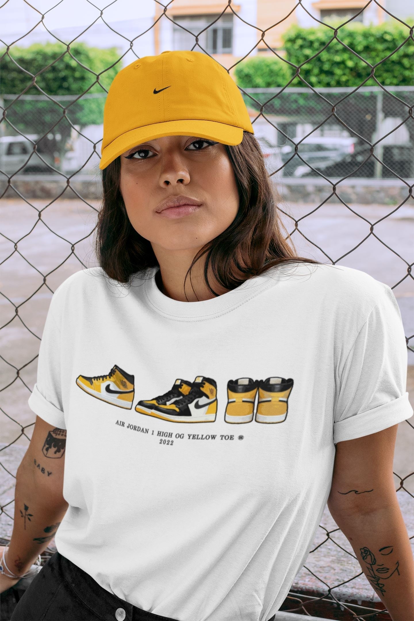 snkmatch Prelude Unisex Tops - Air Jordan 1 Yellow Toe