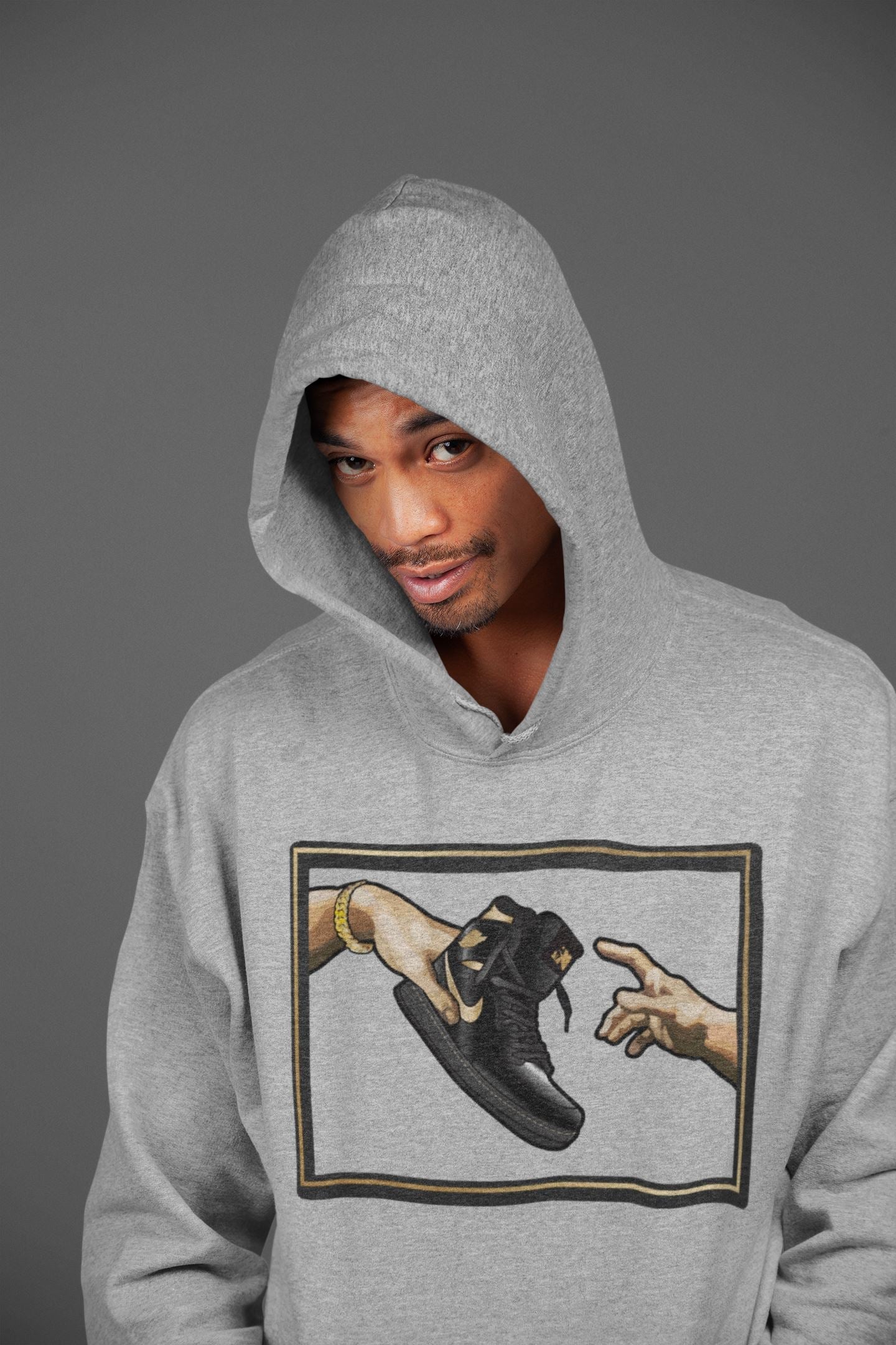 Adam's Creation Unisex Tops - Air Jordan 1 Black Metallic Gold