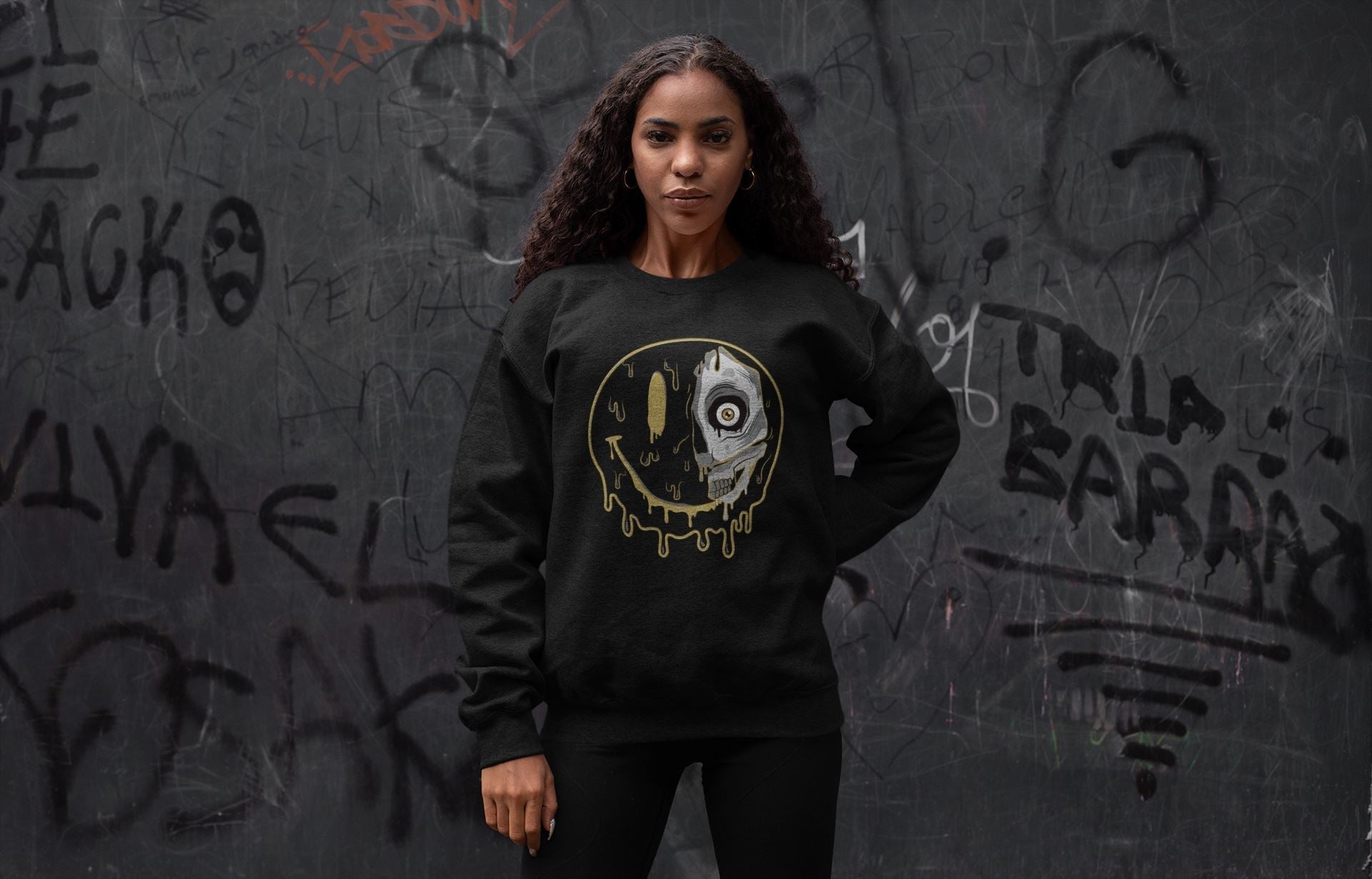 Dead Inside Unisex Tops - Air Jordan 1 Black Metallic Gold