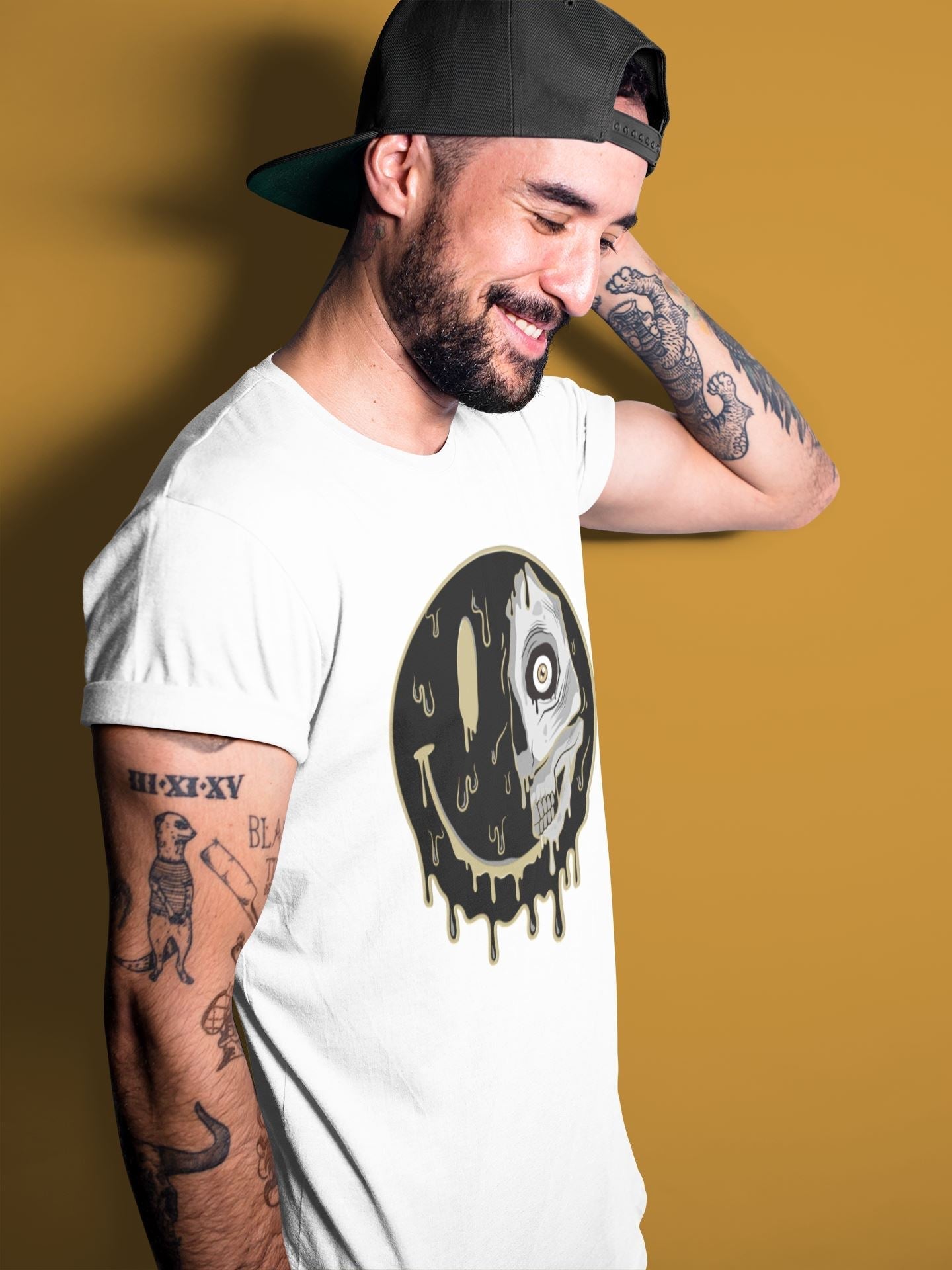 Dead Inside Unisex Tops - Air Jordan 1 Black Metallic Gold