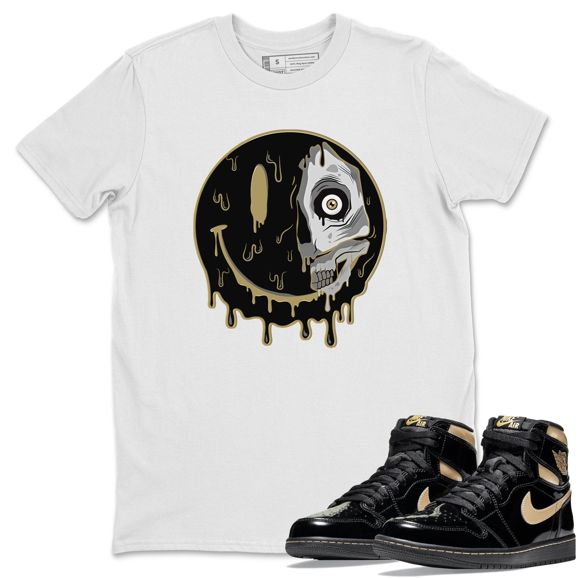 Dead Inside Unisex Tops - Air Jordan 1 Black Metallic Gold