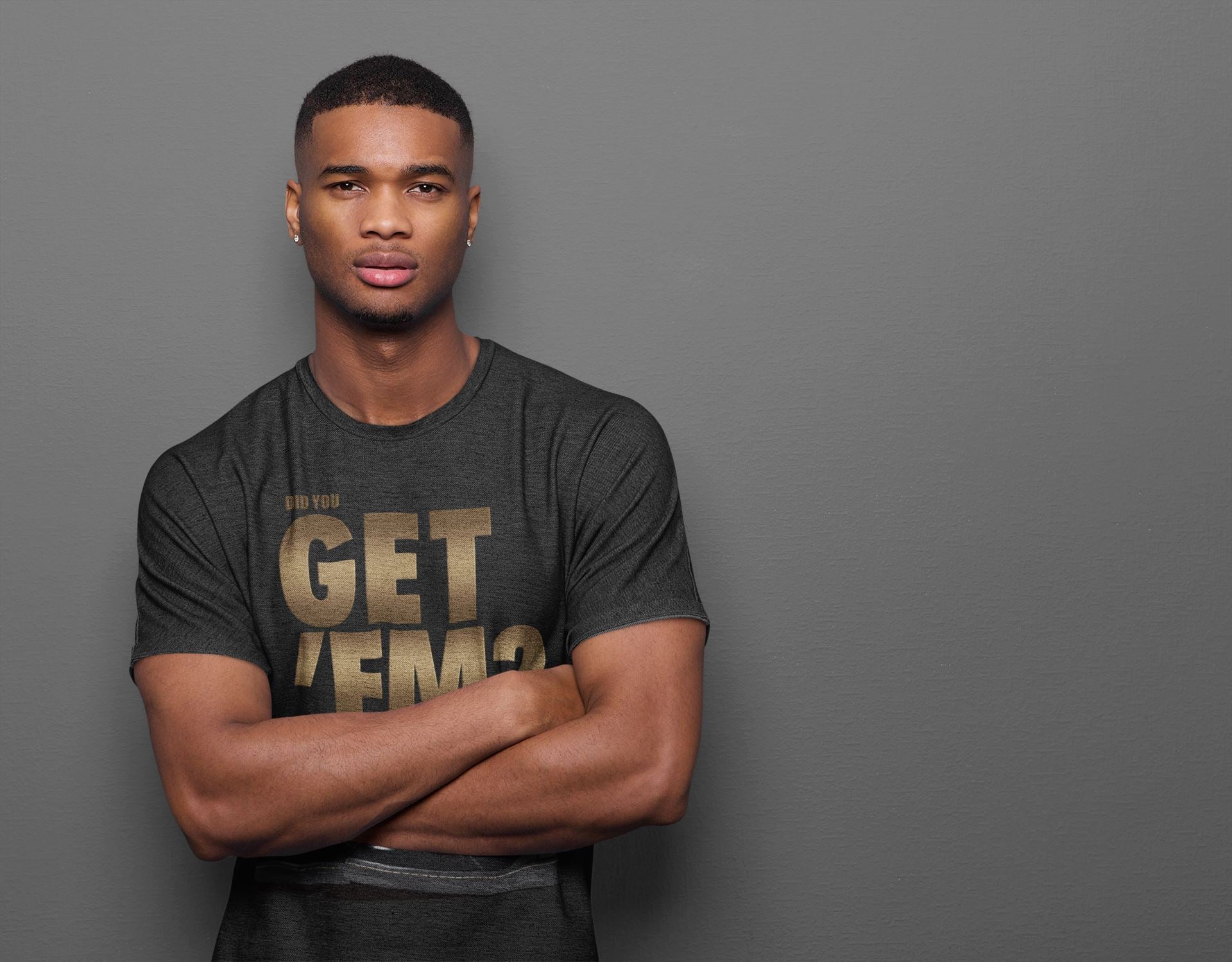 Did You Get 'Em Unisex Tops - Air Jordan 1 Black Metallic Gold