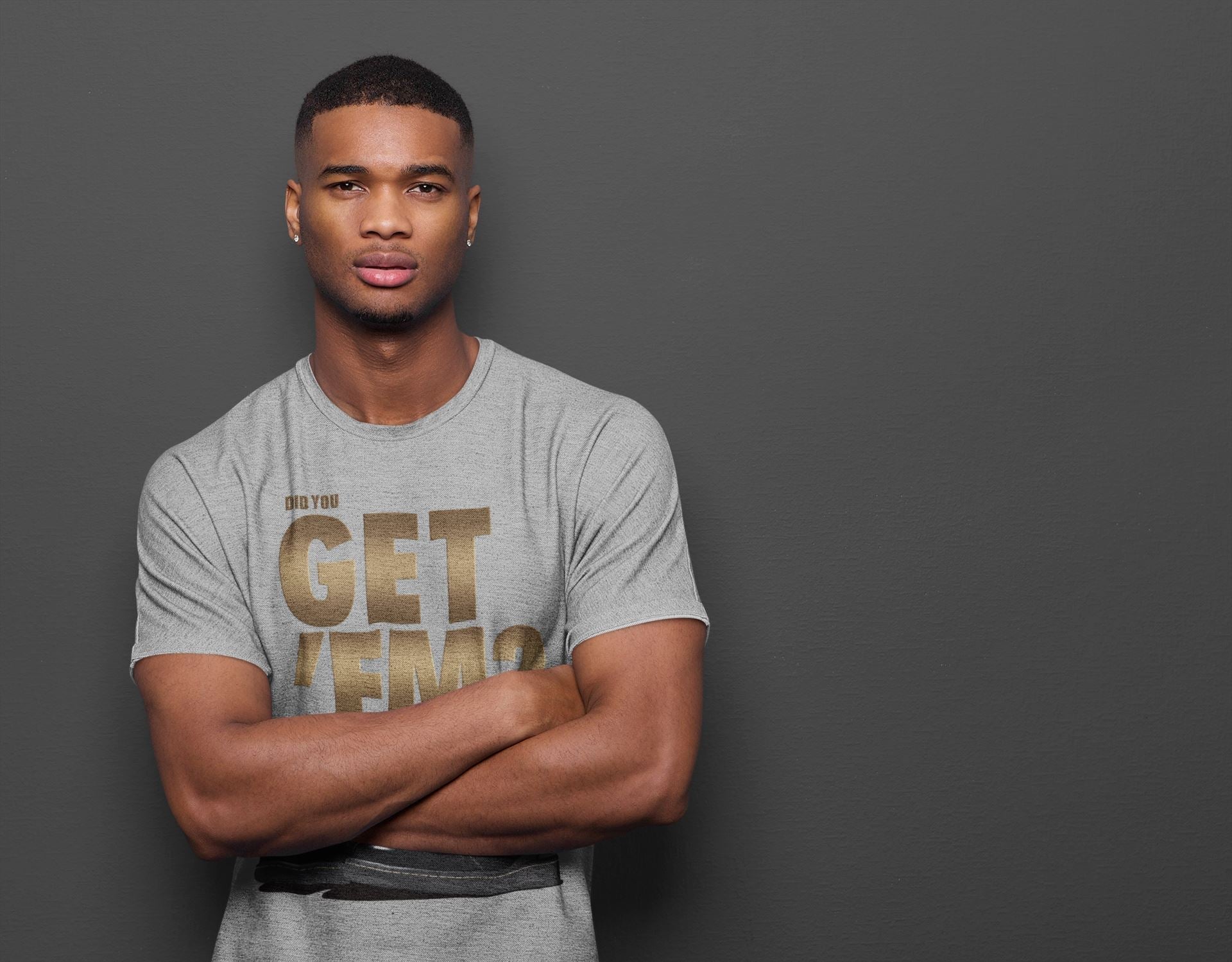 Did You Get 'Em Unisex Tops - Air Jordan 1 Black Metallic Gold