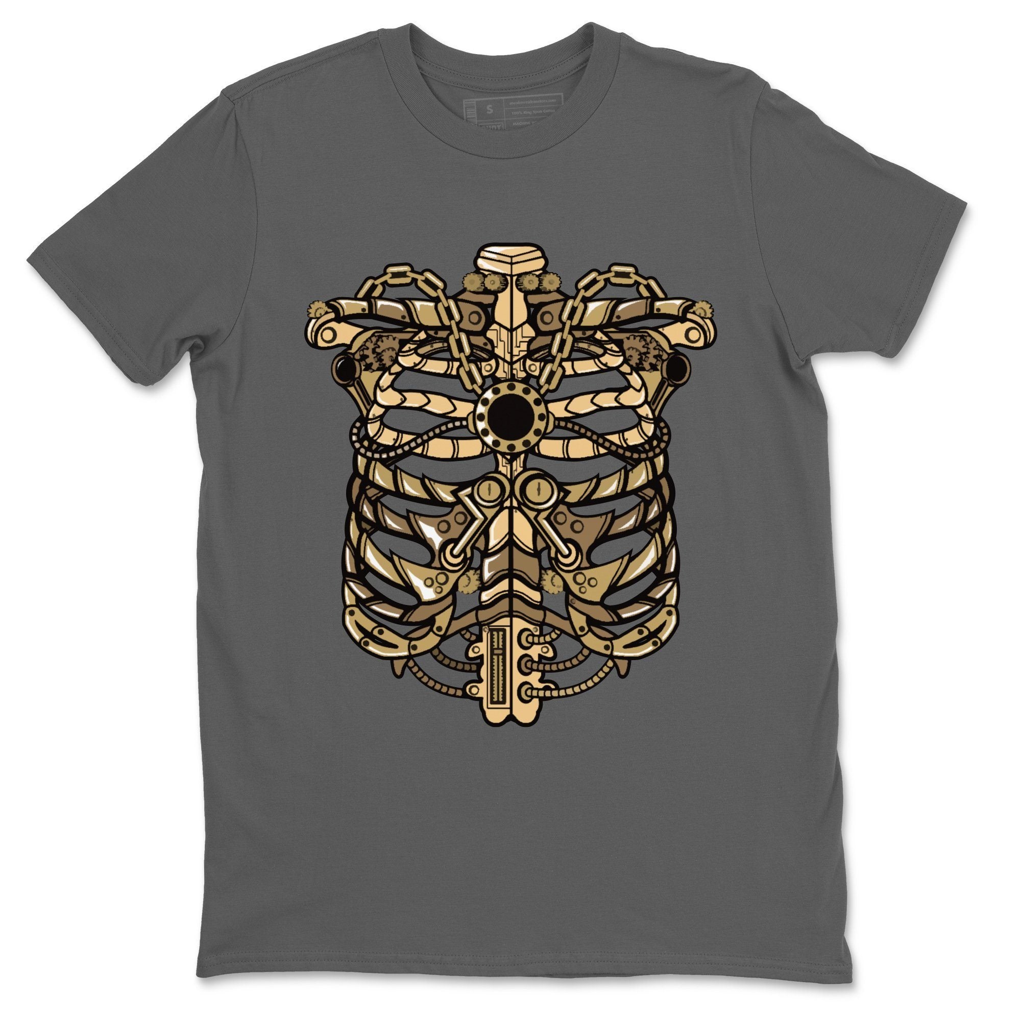 Metallic Ribcage Unisex Tops - Air Jordan 1 Black Metallic Gold