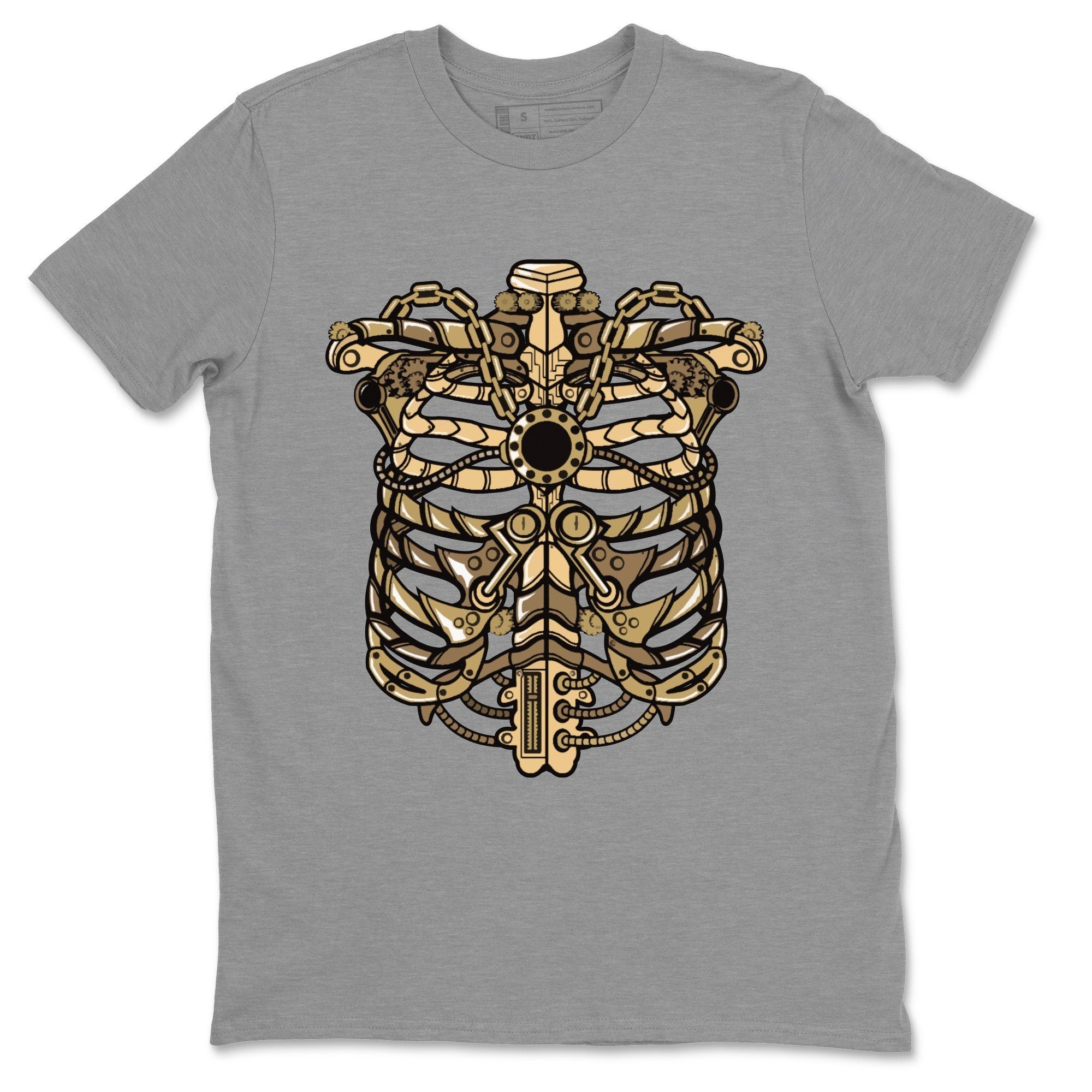 Metallic Ribcage Unisex Tops - Air Jordan 1 Black Metallic Gold