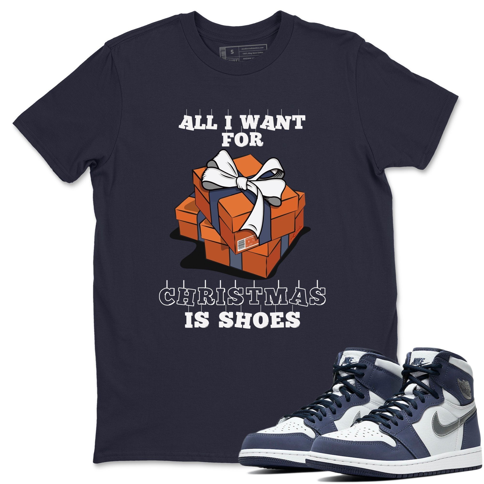 Christmas Present Unisex Tops - Air Jordan 1 Midnight Navy