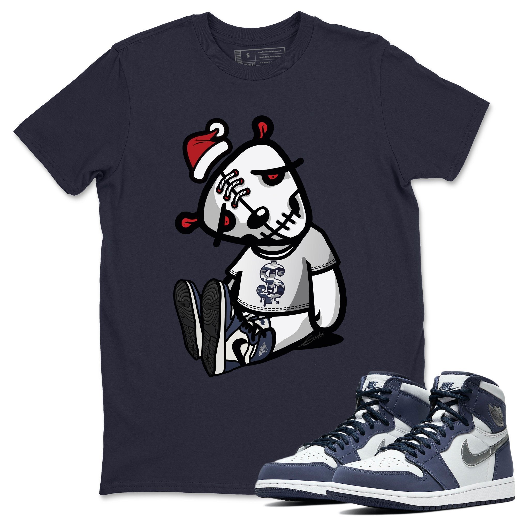 Dead Dolls Unisex Tops - Air Jordan 1 Midnight Navy