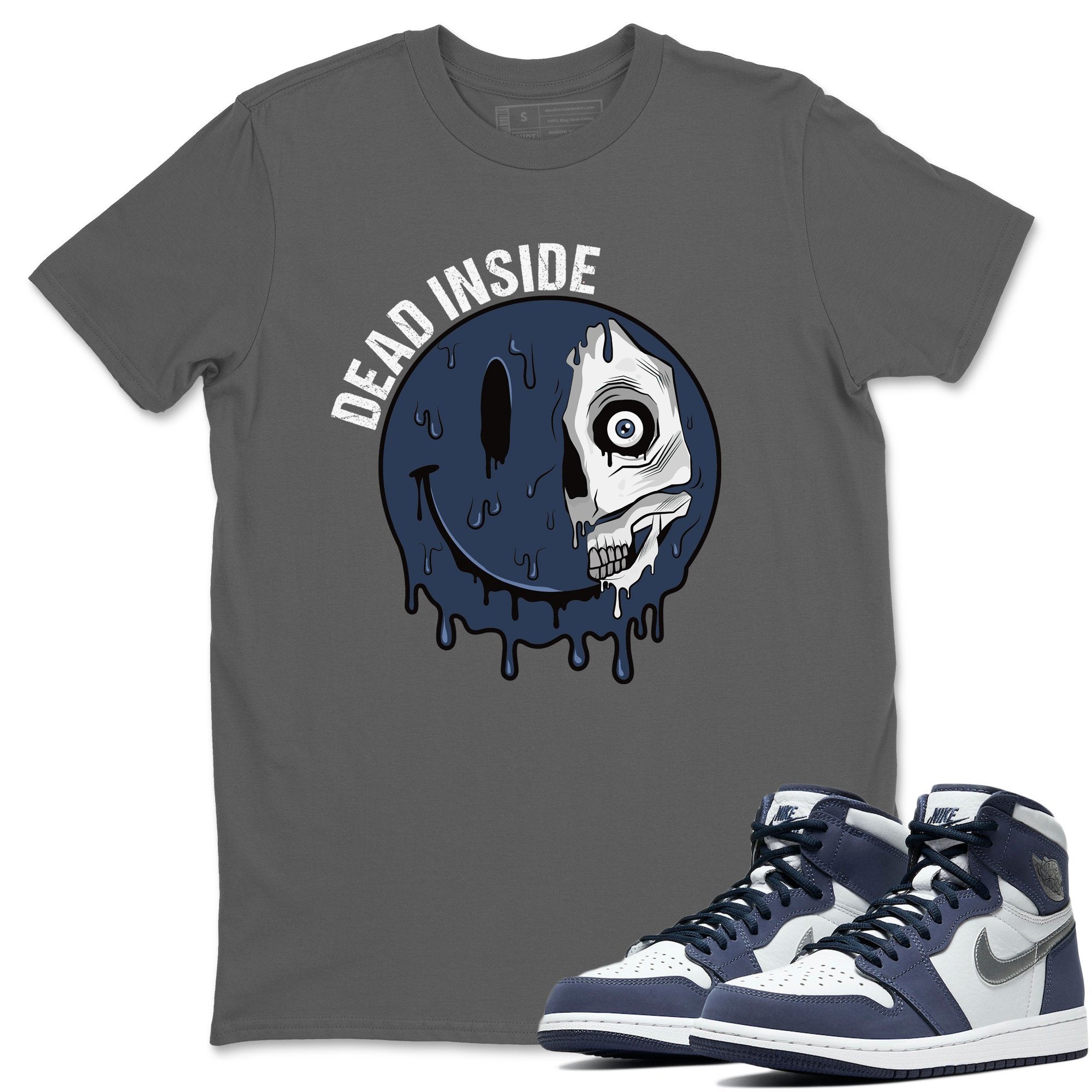 Dead Inside Unisex Tops - Air Jordan 1 Midnight Navy