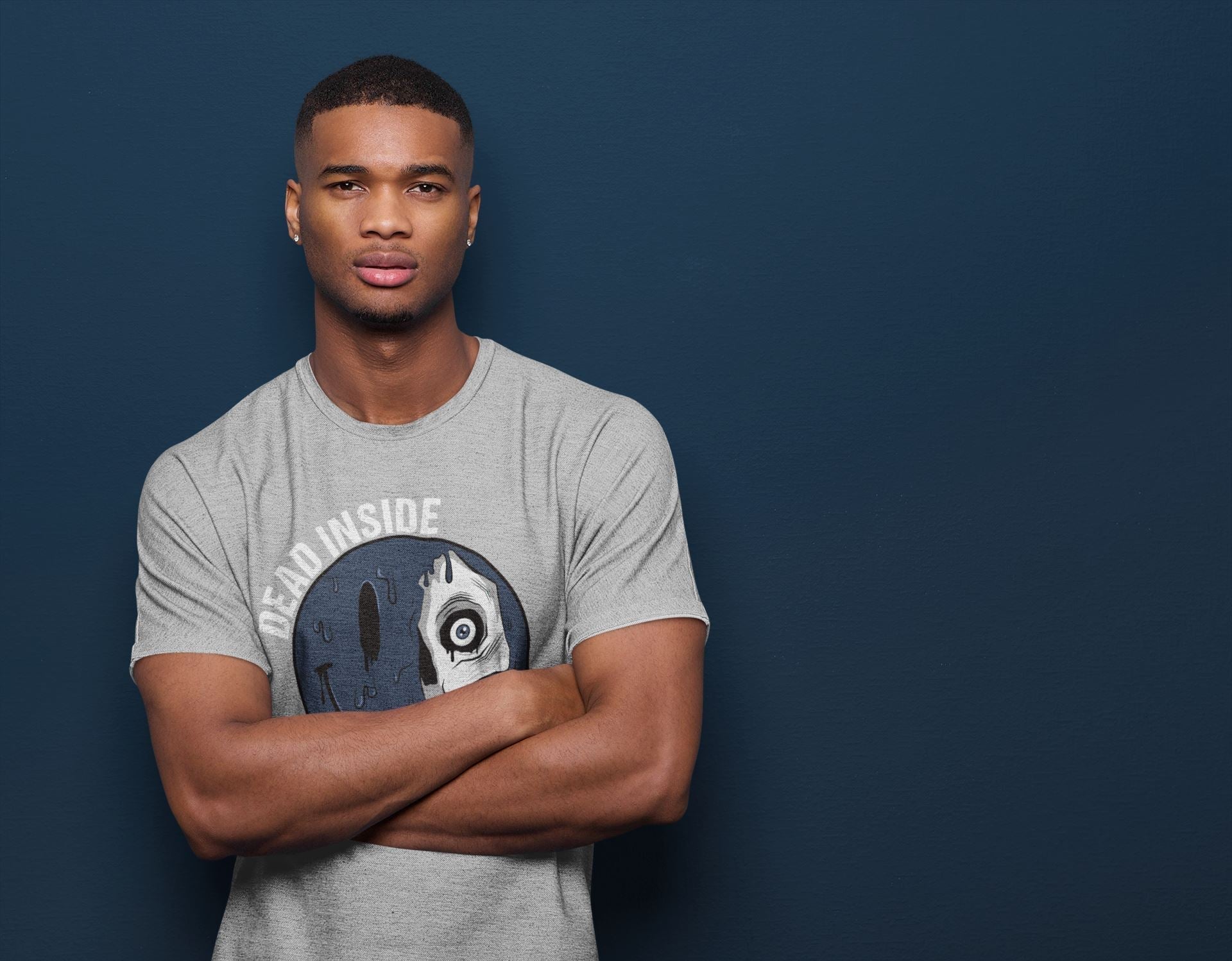 Dead Inside Unisex Tops - Air Jordan 1 Midnight Navy