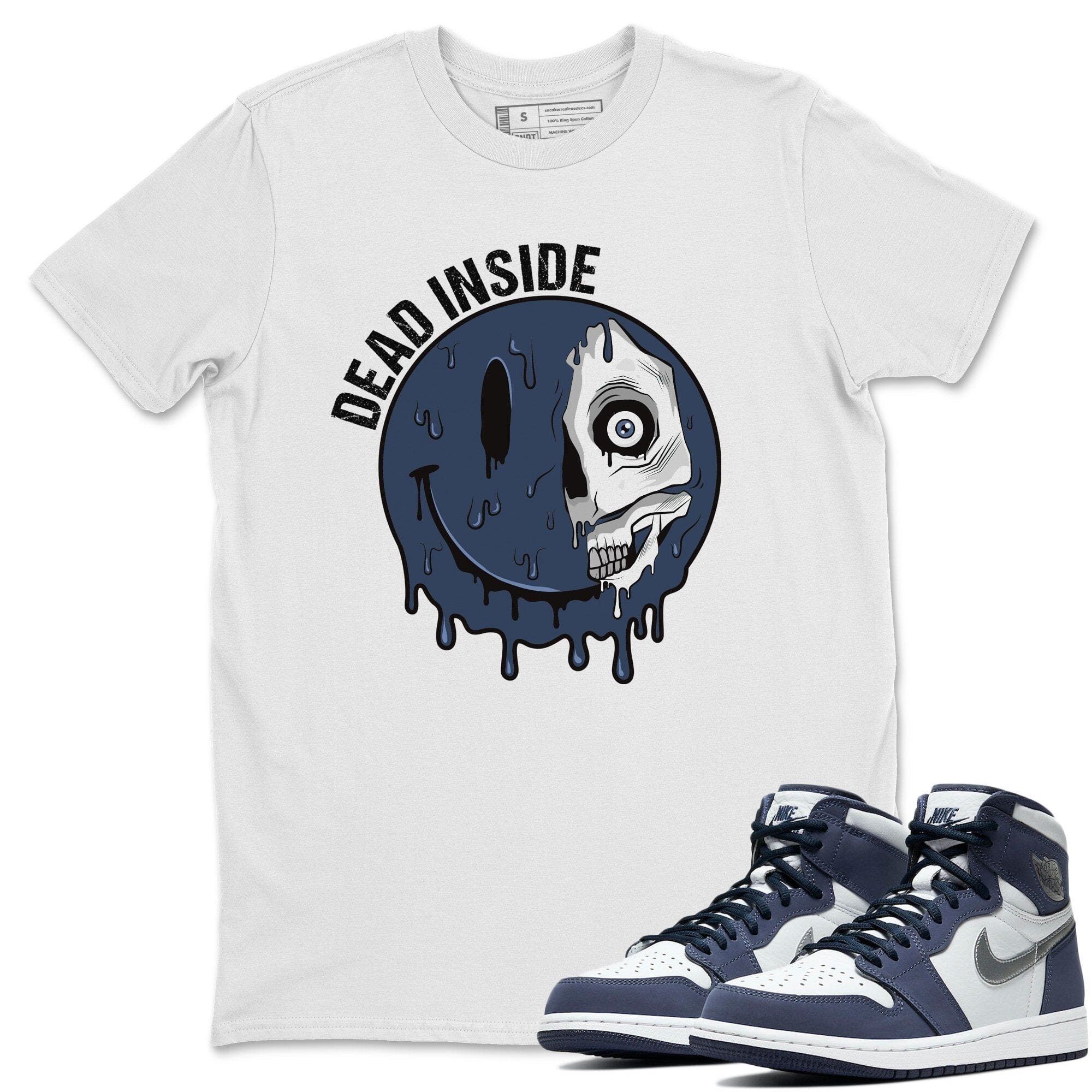 Dead Inside Unisex Tops - Air Jordan 1 Midnight Navy