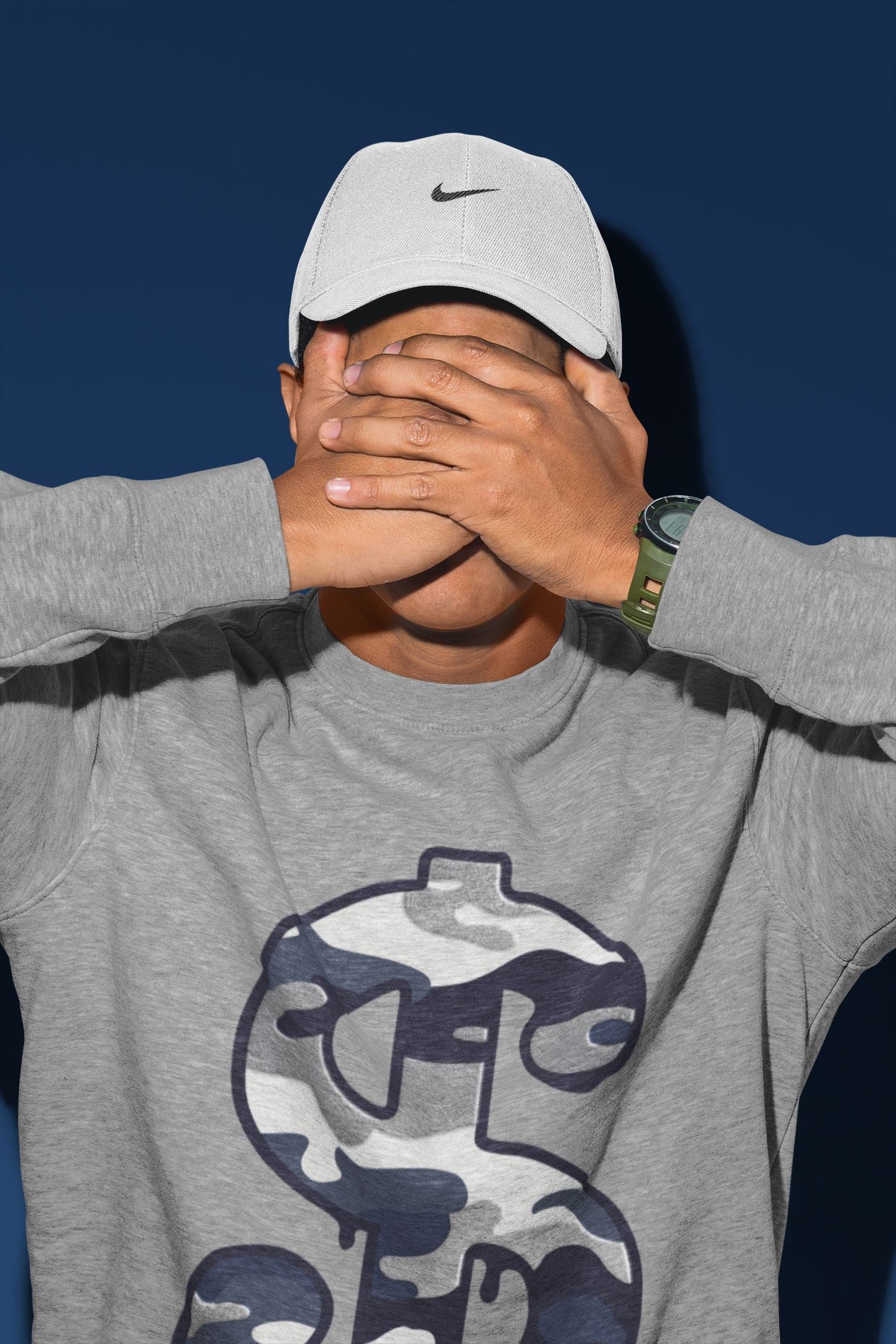 Dollar Camo Unisex Tops - Air Jordan 1 Midnight Navy