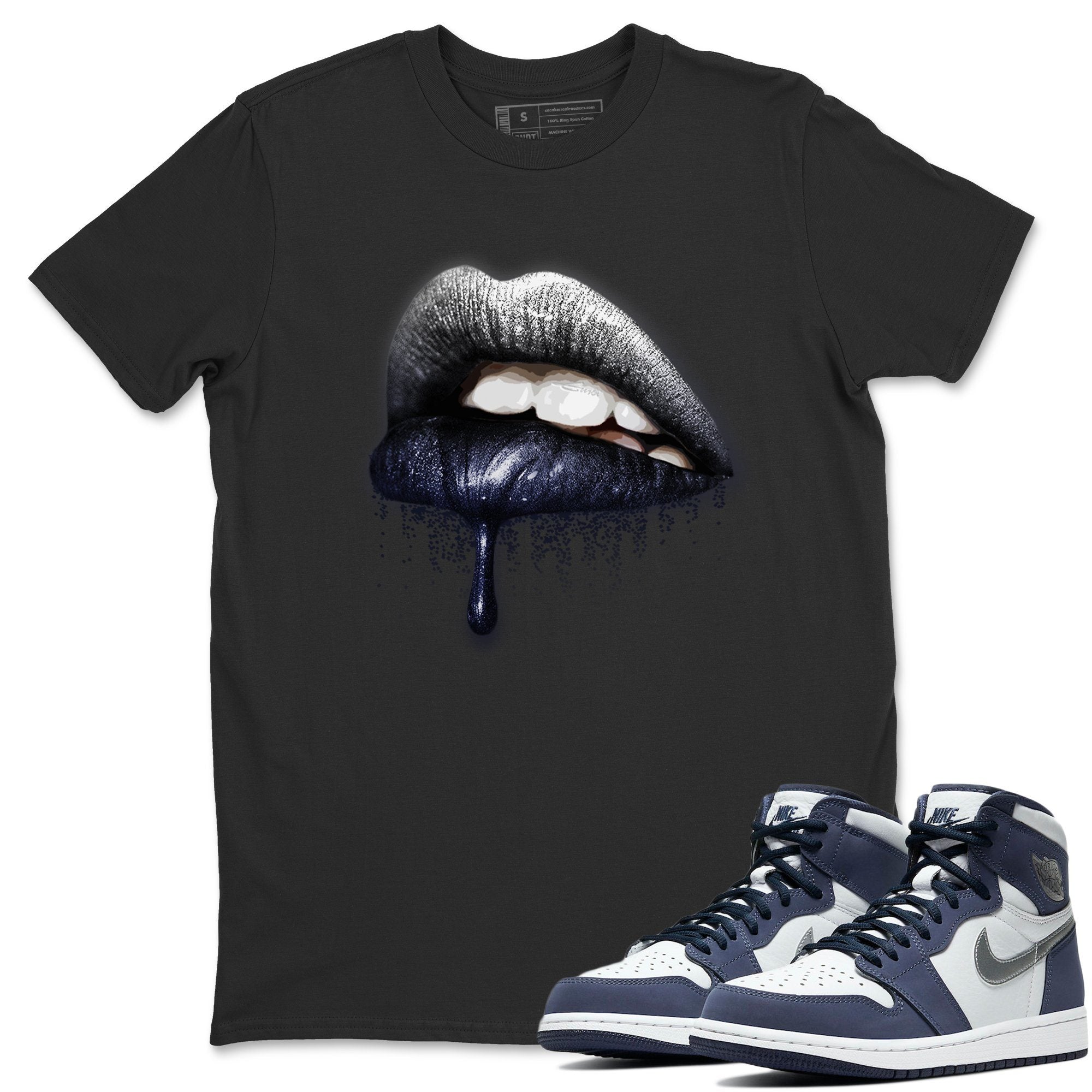 Dripping Lips Unisex Tops - Air Jordan 1 Midnight Navy
