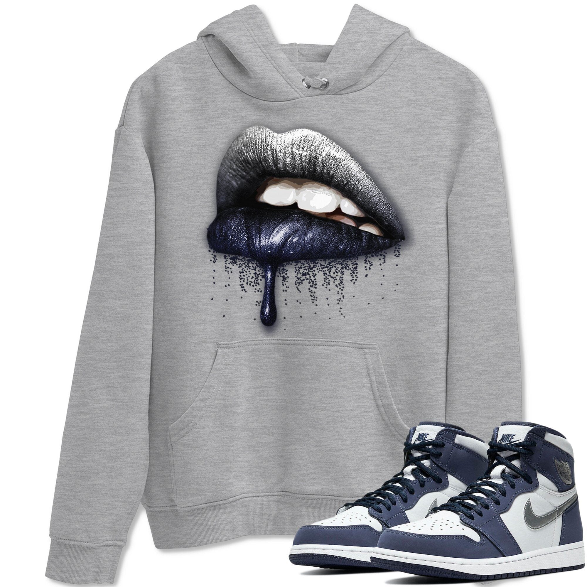 Dripping Lips Unisex Tops - Air Jordan 1 Midnight Navy