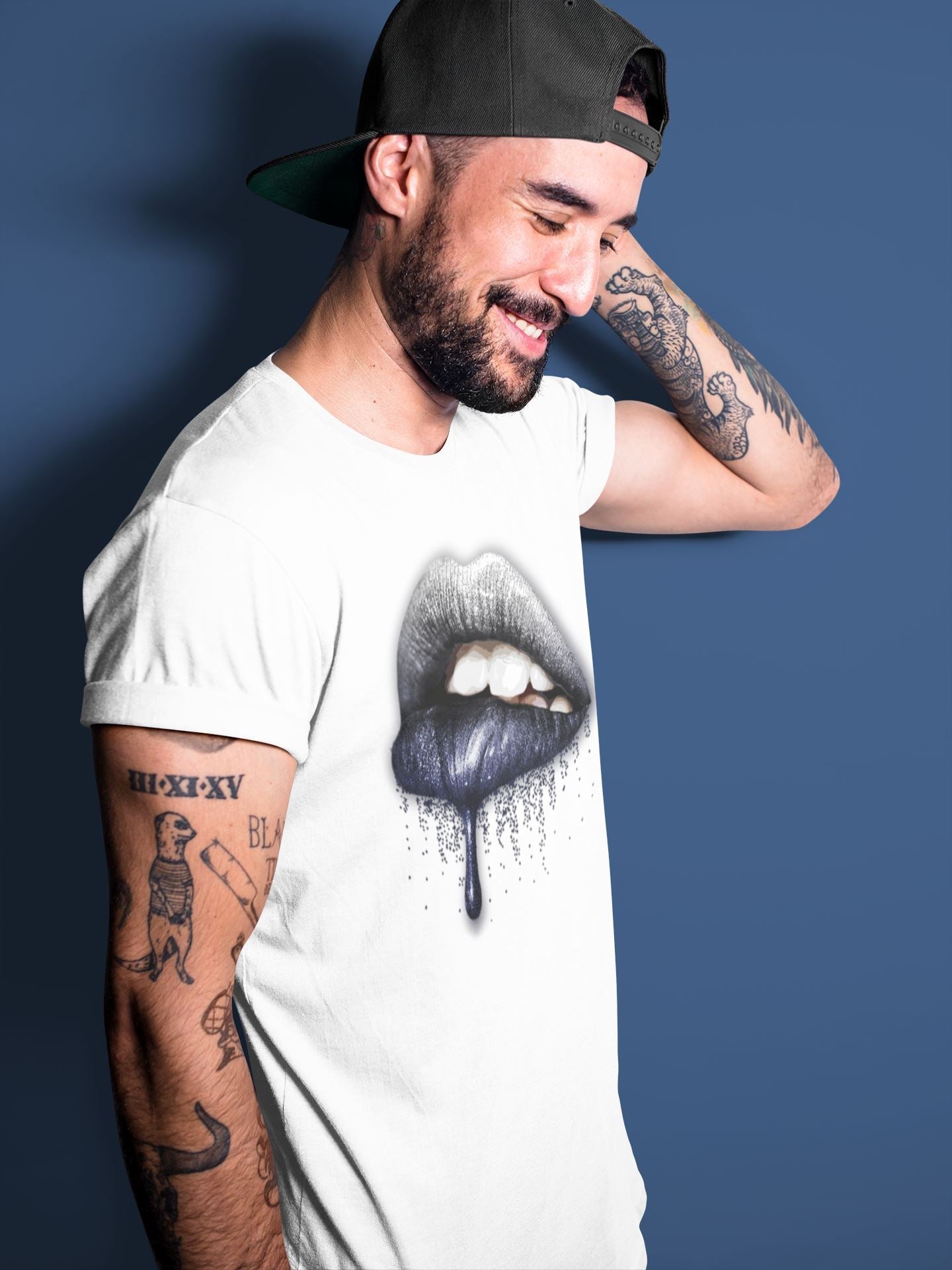Dripping Lips Unisex Tops - Air Jordan 1 Midnight Navy