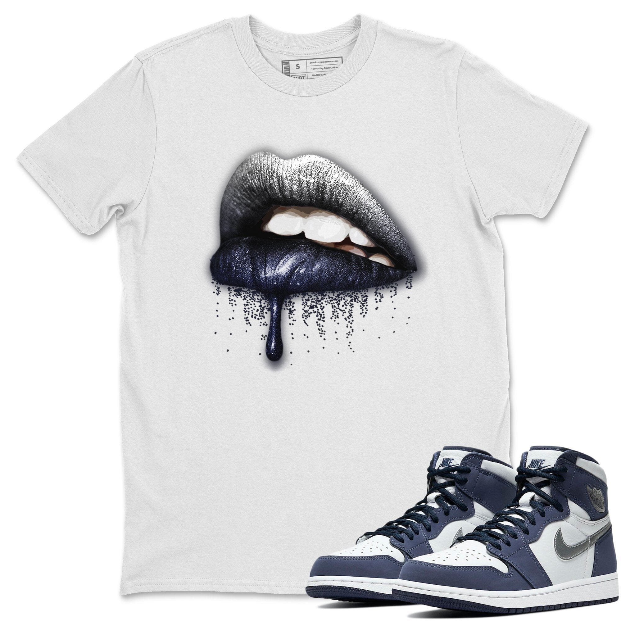 Dripping Lips Unisex Tops - Air Jordan 1 Midnight Navy