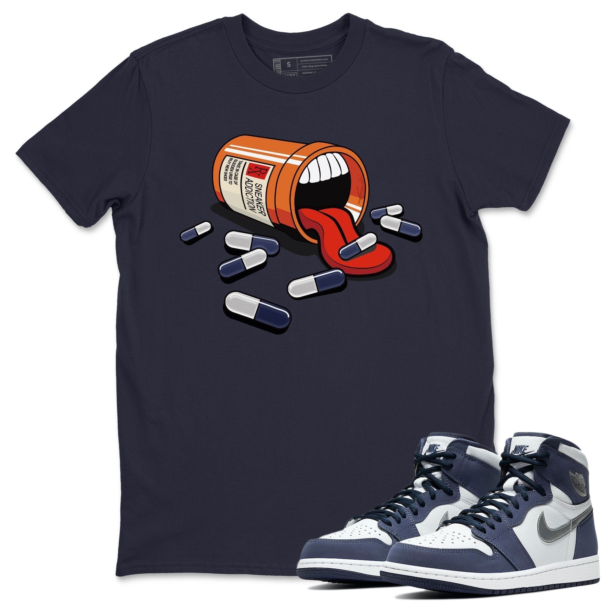 snkmatch Addiction Unisex Tops - Air Jordan 1 Midnight Navy