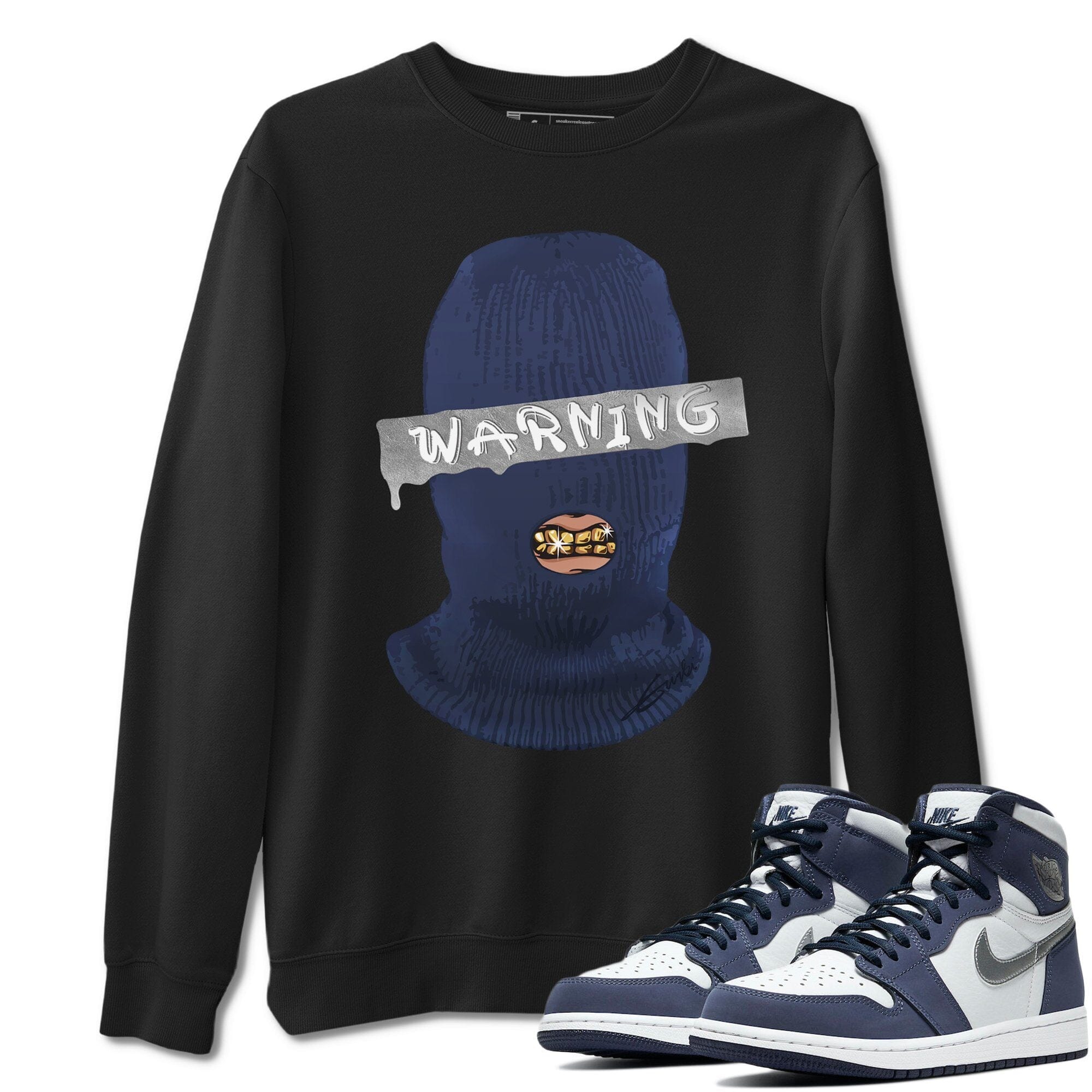 Warning Unisex Tops - Air Jordan 1 Midnight Navy