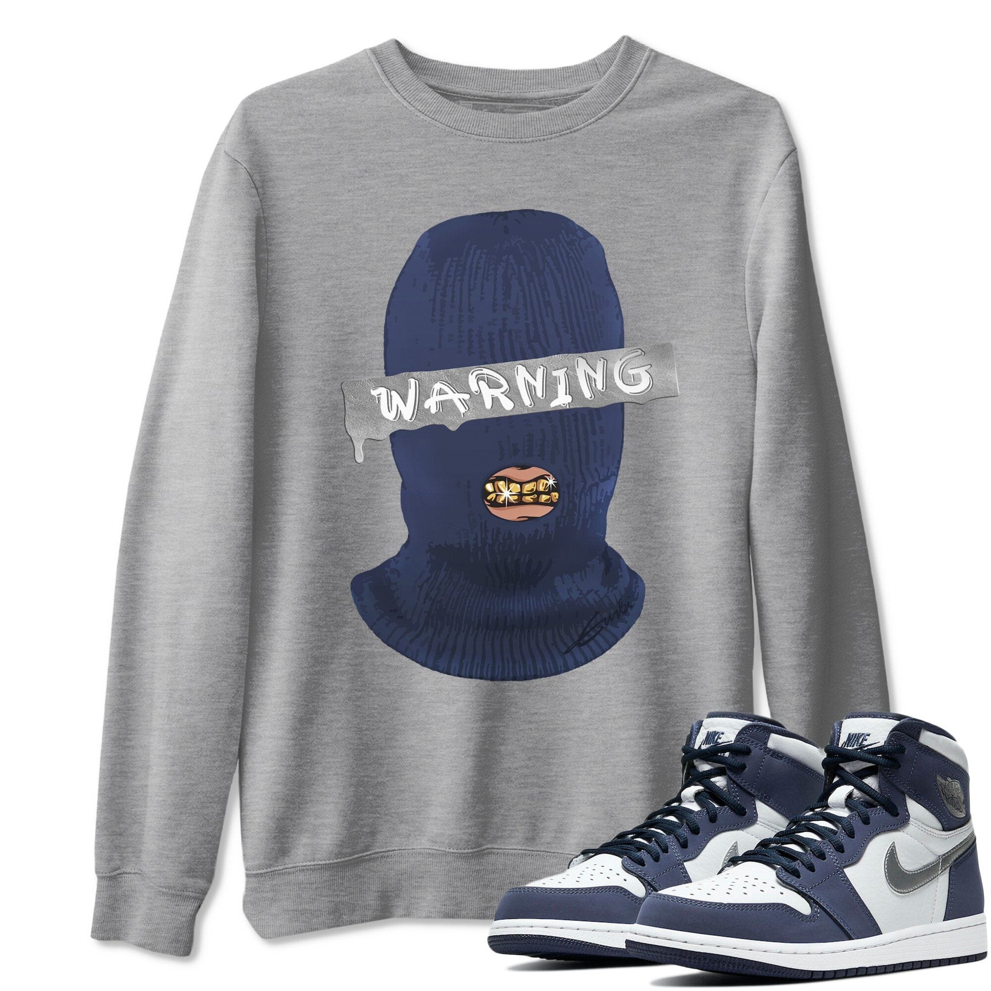Warning Unisex Tops - Air Jordan 1 Midnight Navy