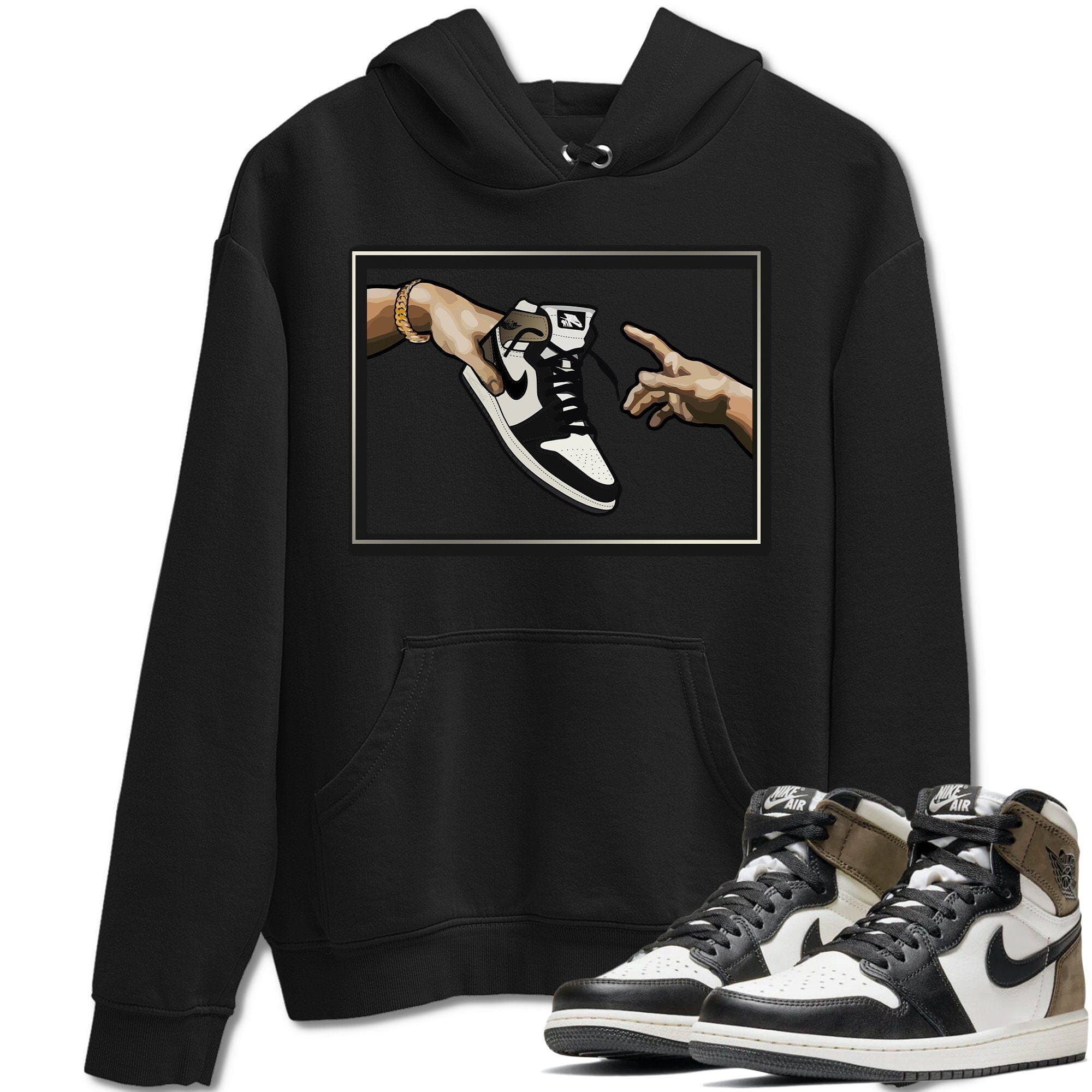 Adam's Creation Unisex Tops - Air Jordan 1 Dark Mocha