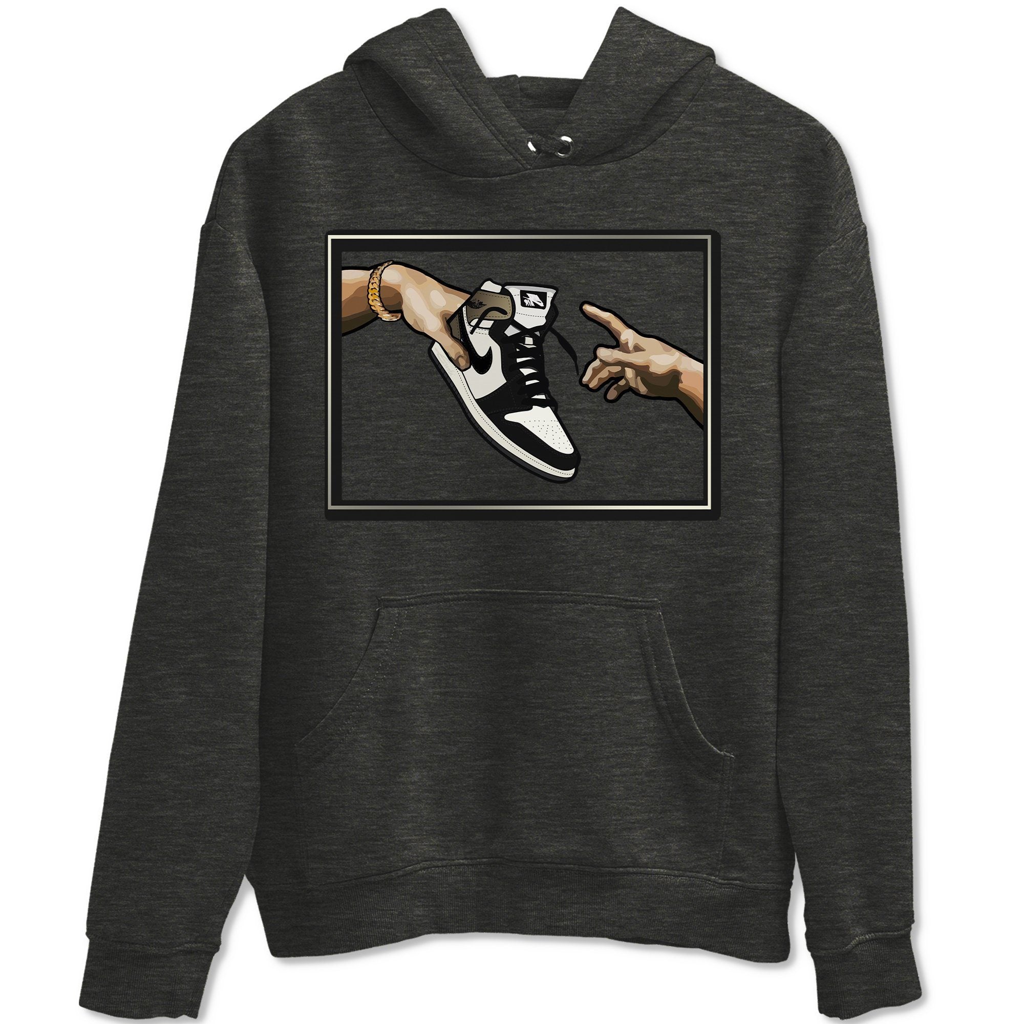 Adam's Creation Unisex Tops - Air Jordan 1 Dark Mocha