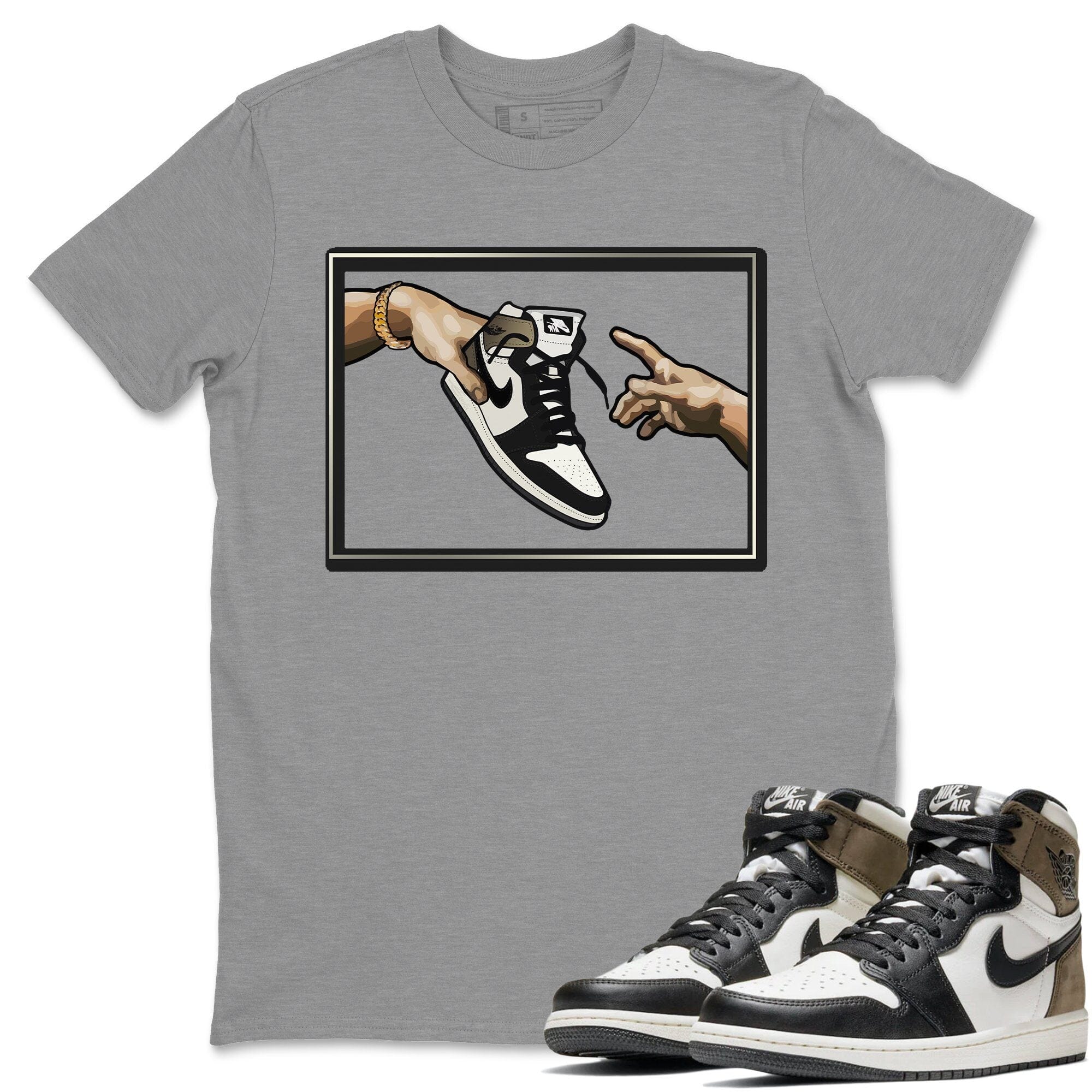Adam's Creation Unisex Tops - Air Jordan 1 Dark Mocha