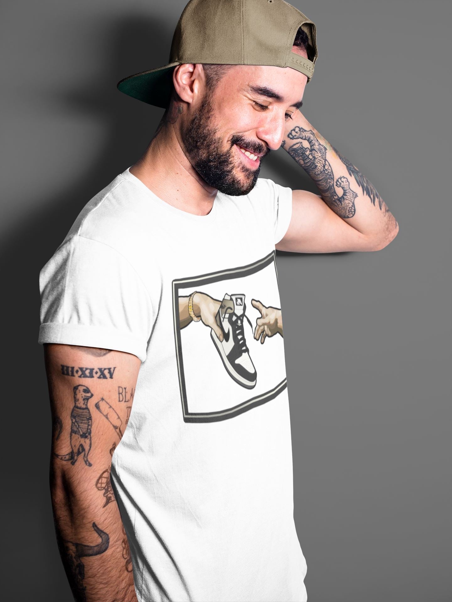 Adam's Creation Unisex Tops - Air Jordan 1 Dark Mocha