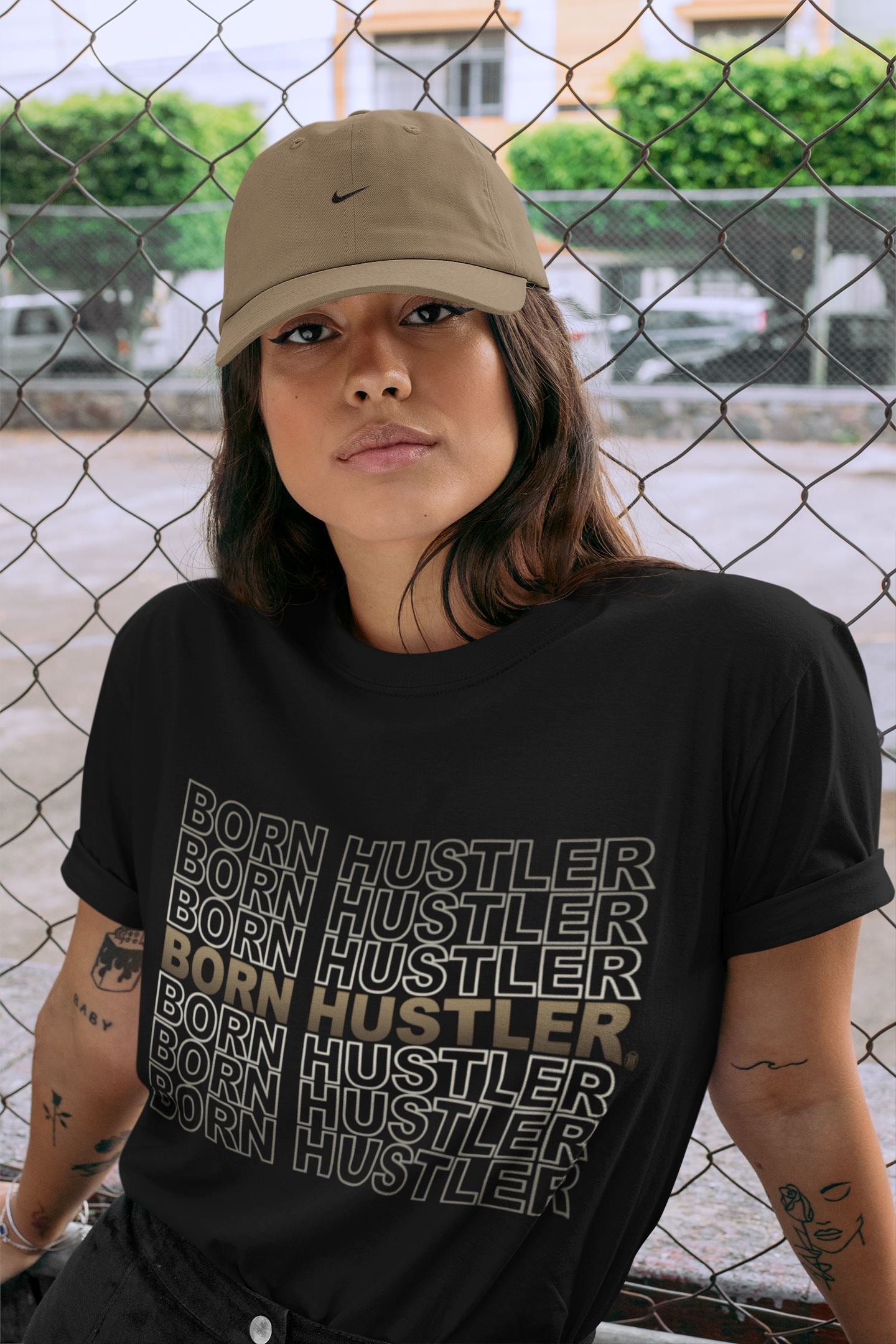 Born Hustler Unisex Tops - Air Jordan 1 Dark Mocha